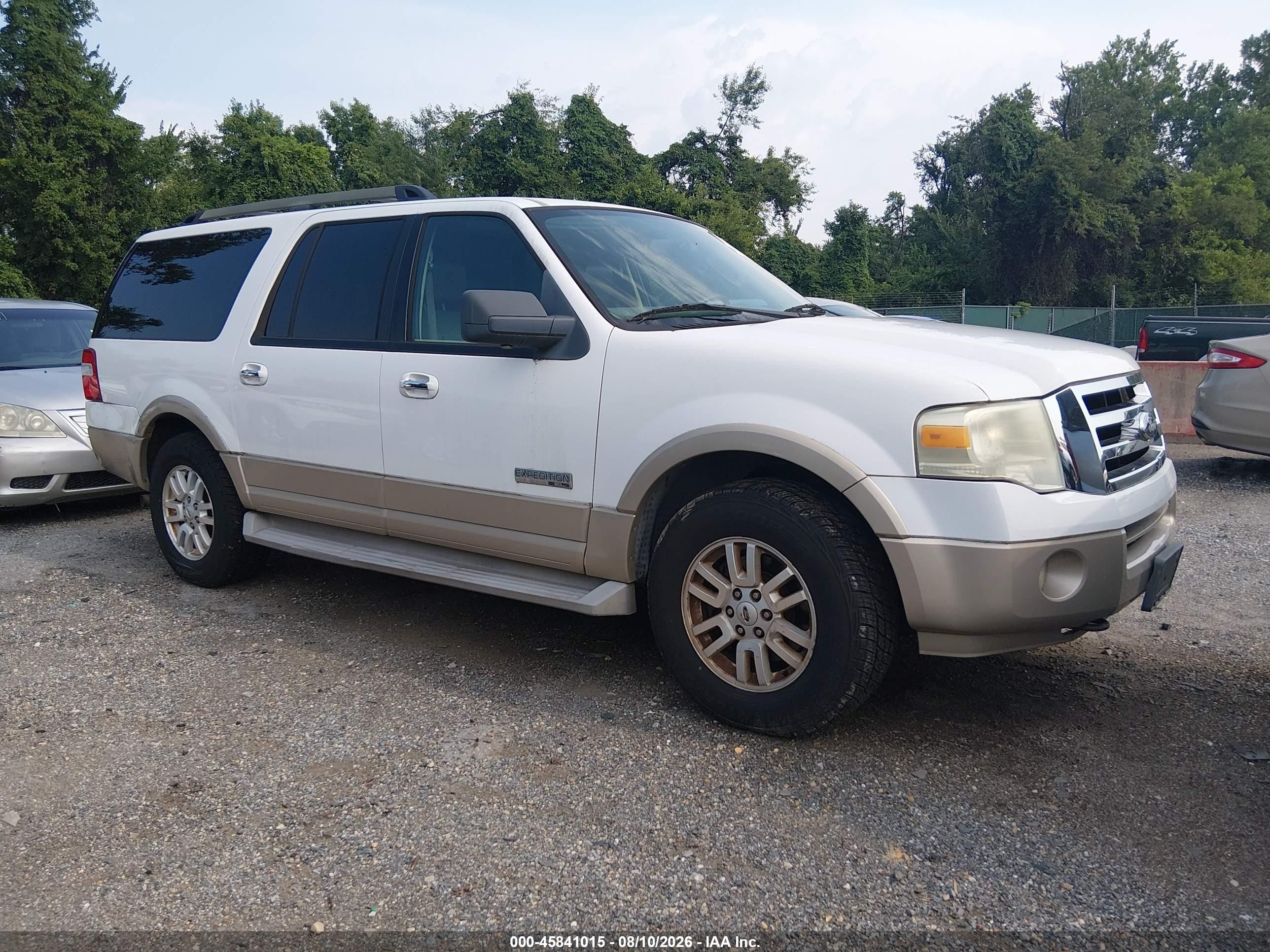 2007 Ford Expedition Max Eddie Bauer, VIN 1FMFK18517LA32809 — Normal wear