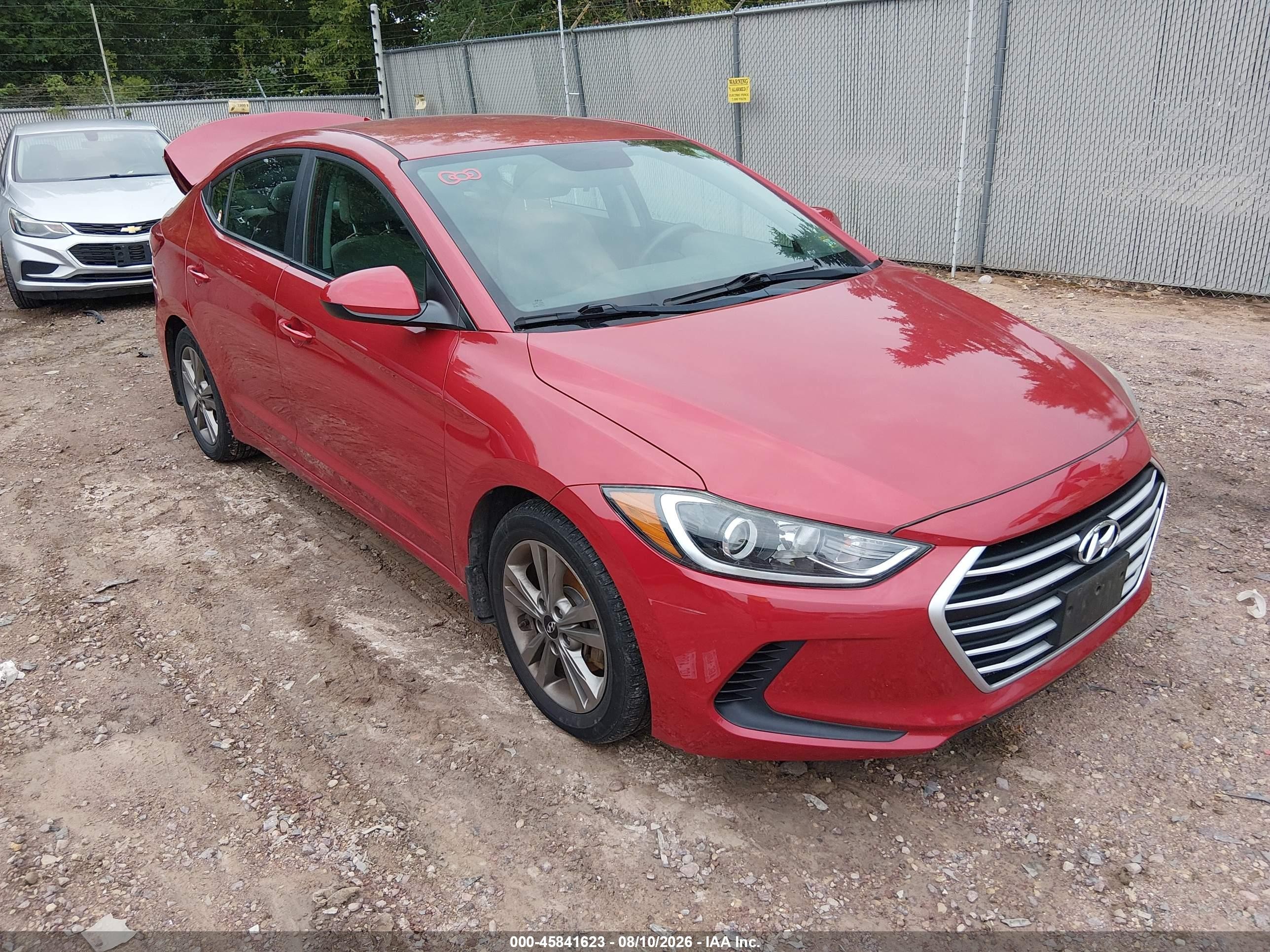 2017 Hyundai Elantra SE, VIN 5NPD84LF4HH211704 — Rear end