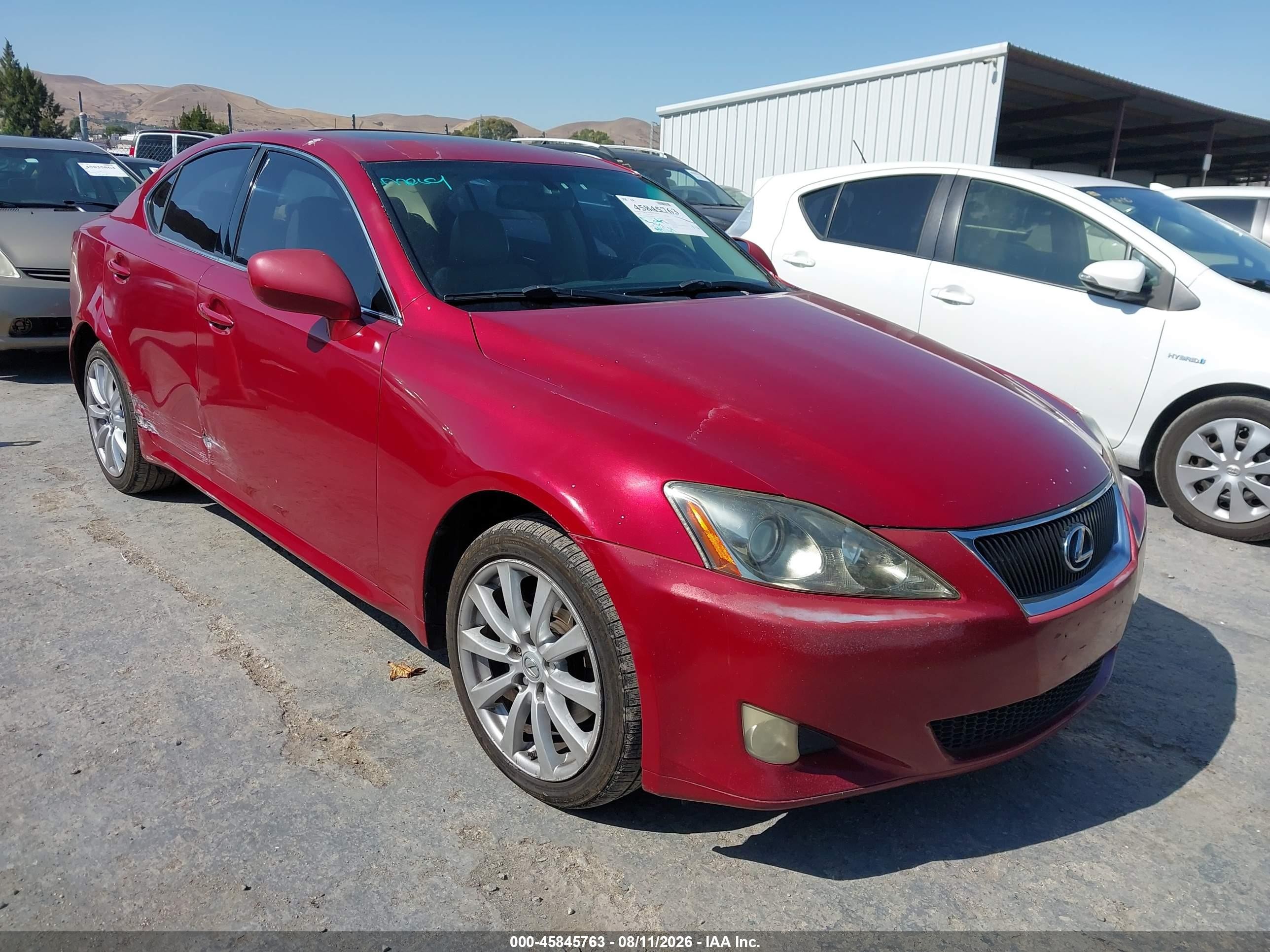 2007 Lexus IS 250, VIN JTHCK262175009006 — Side