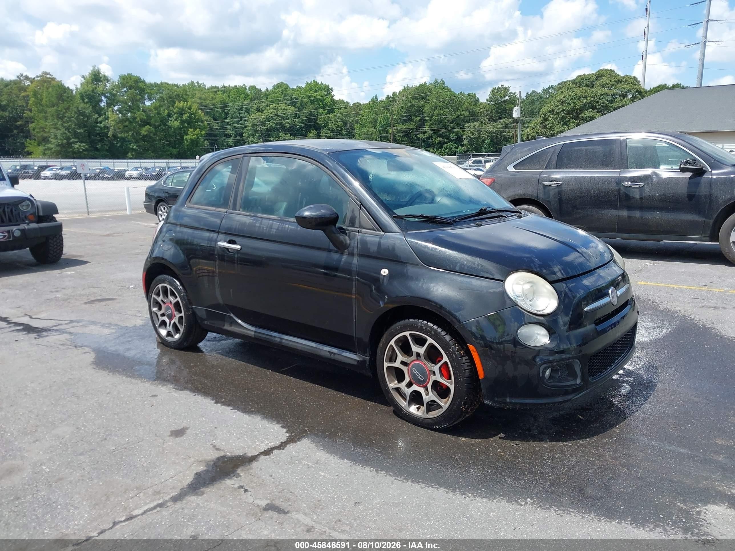 2012 FIAT 500 Sport, VIN 3C3CFFBR7CT101932 — Normal wear