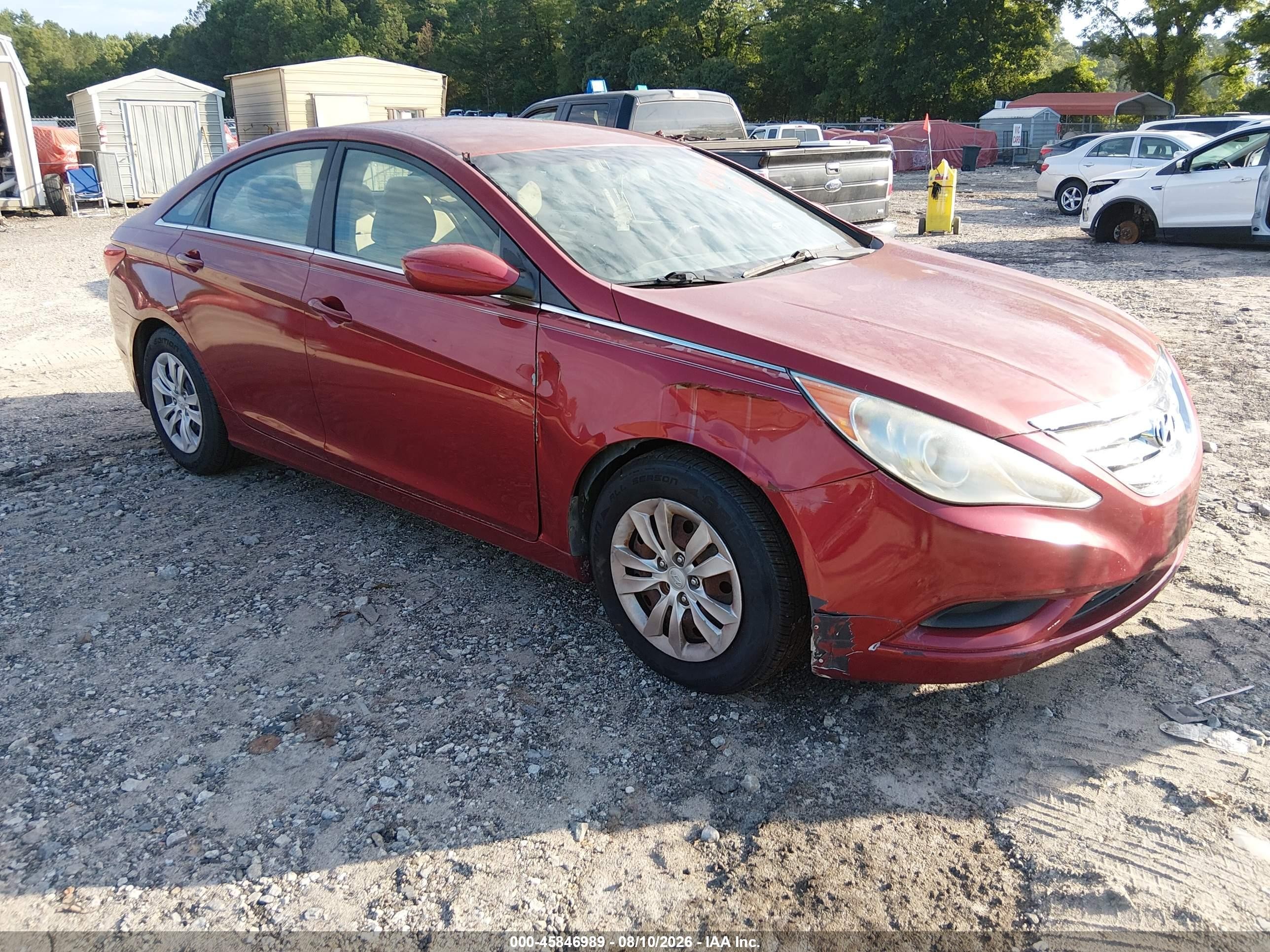 2011 Hyundai Sonata GLS, VIN 5NPEB4AC0BH048328 — Перед