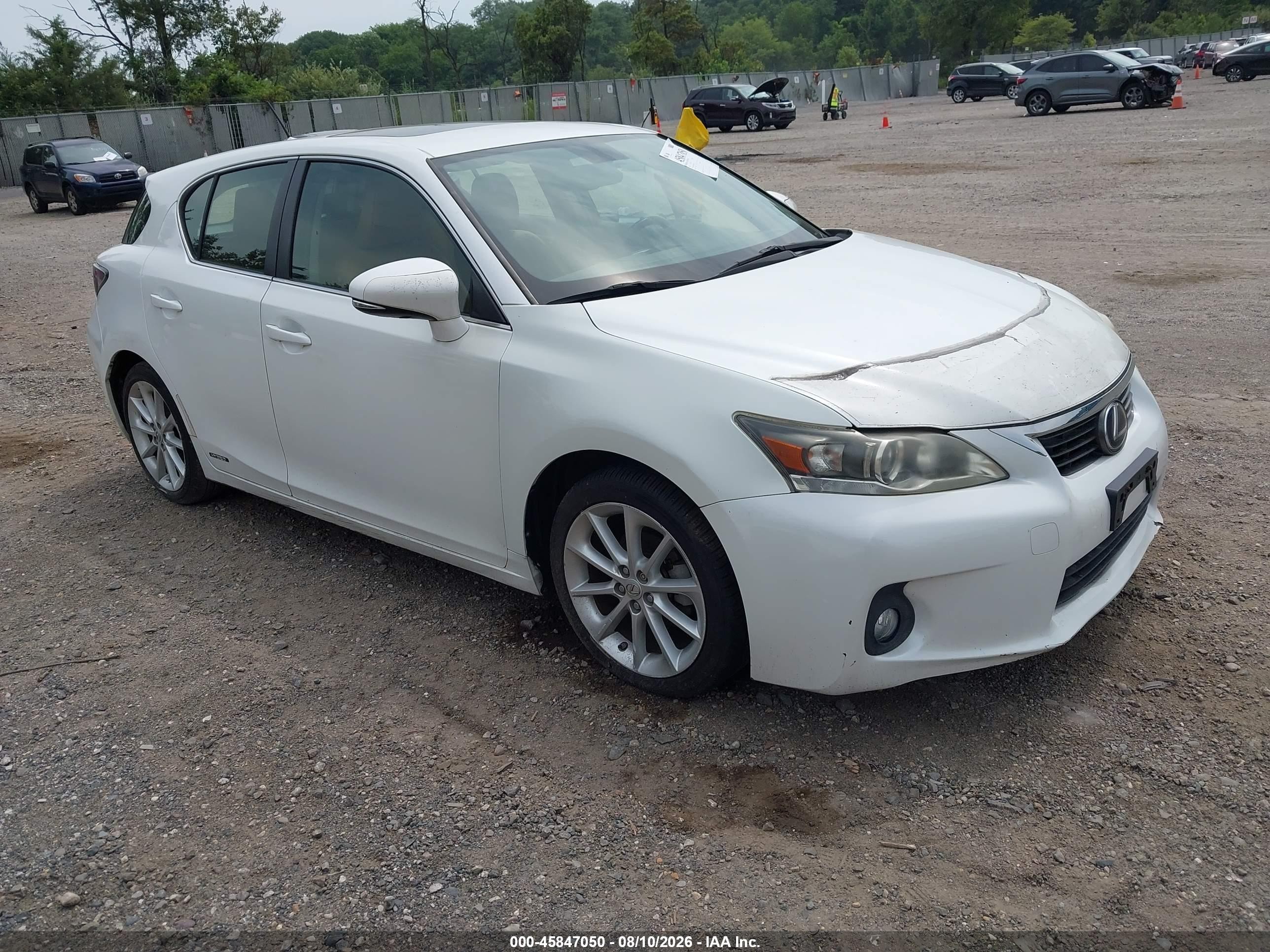 2012 Lexus CT 200h Premium, VIN JTHKD5BH9C2055289 — Вода / потоп