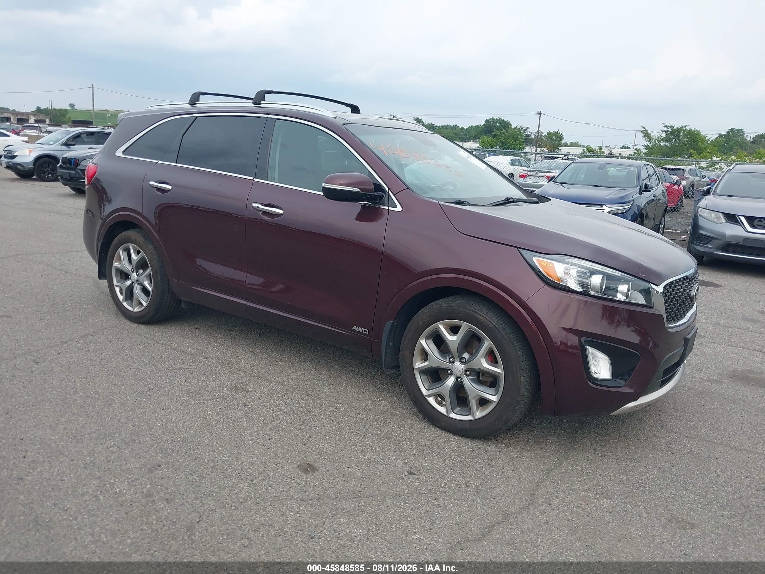 2016 Kia Sorento SXL, VIN 5XYPKDA52GG122342 — Front end