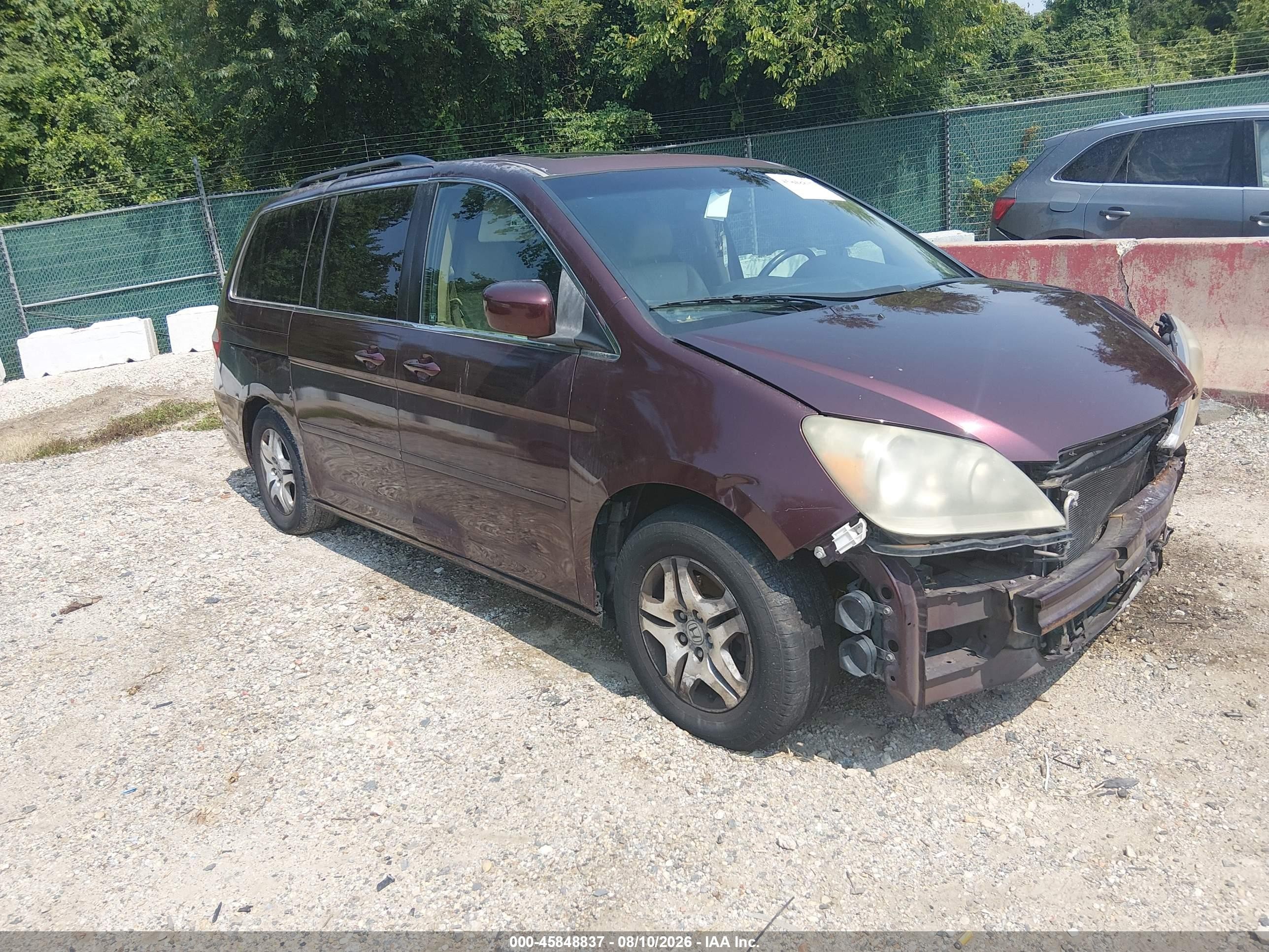 2007 Honda Odyssey EX-L, VIN 5FNRL38717B405572 — Normal wear