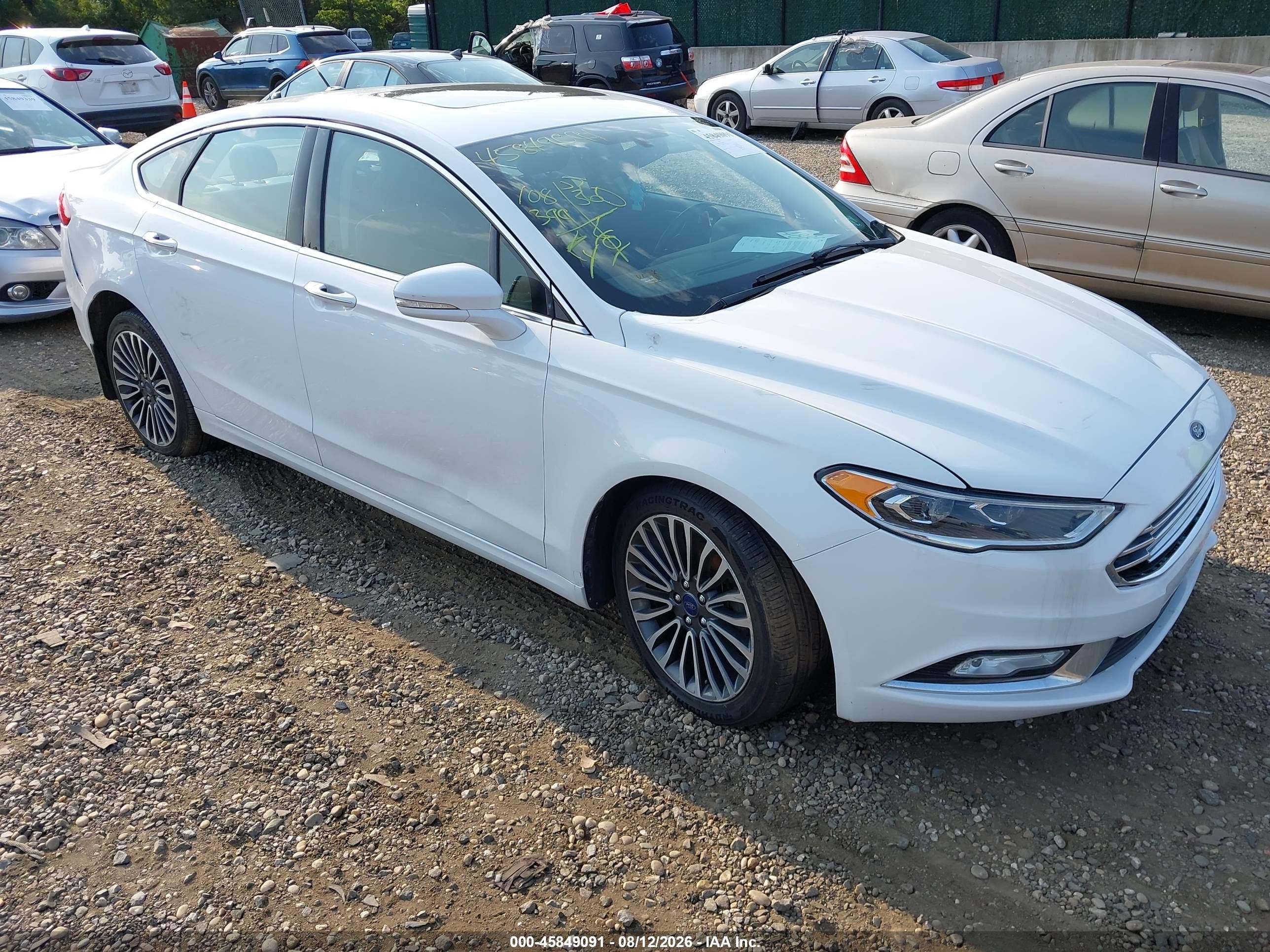 2017 Ford Fusion SE, VIN 3FA6P0T98HR280879 — Side