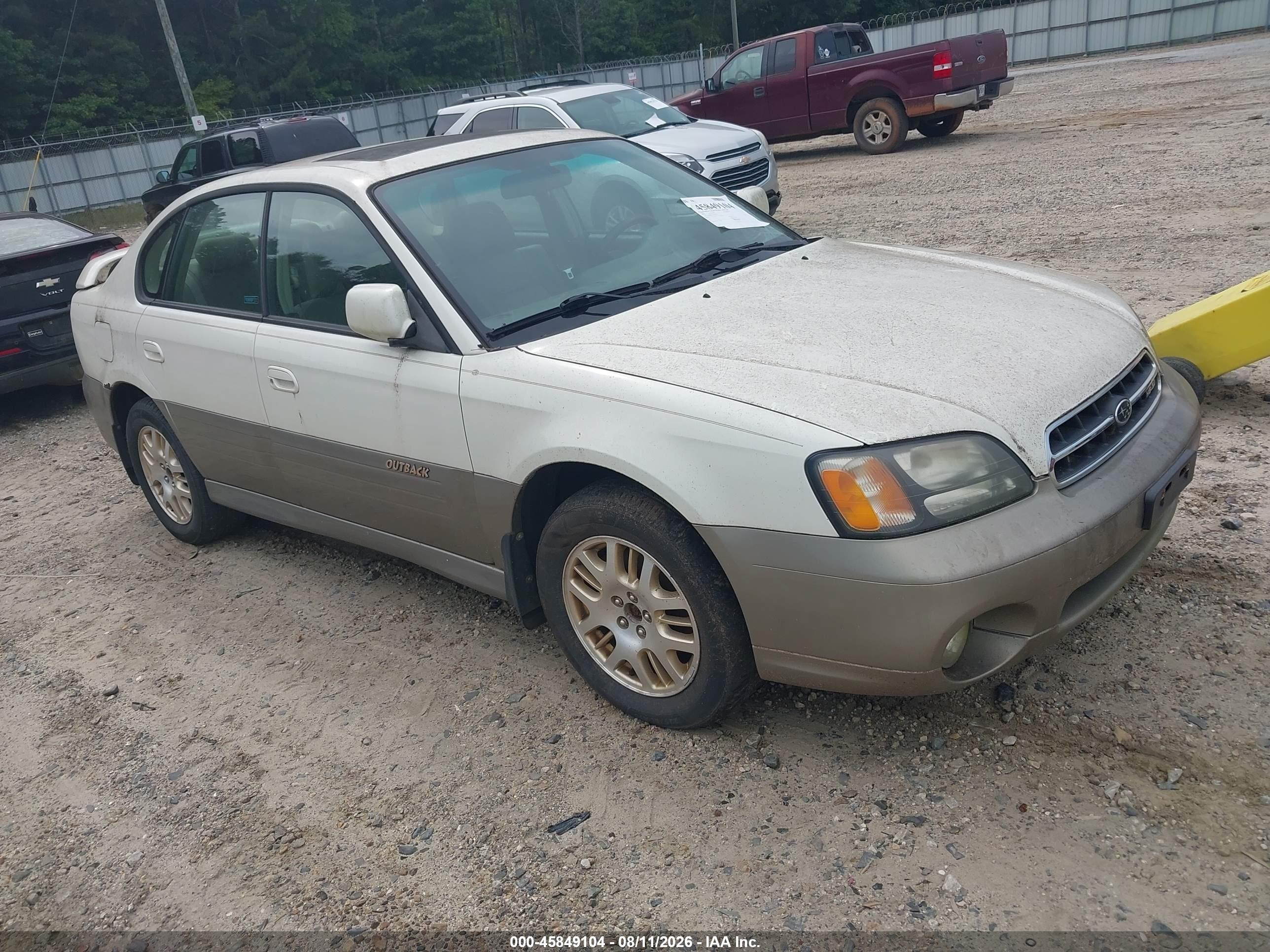 2002 Subaru Legacy Outback, VIN 4S3BE896927205519 — Normal wear