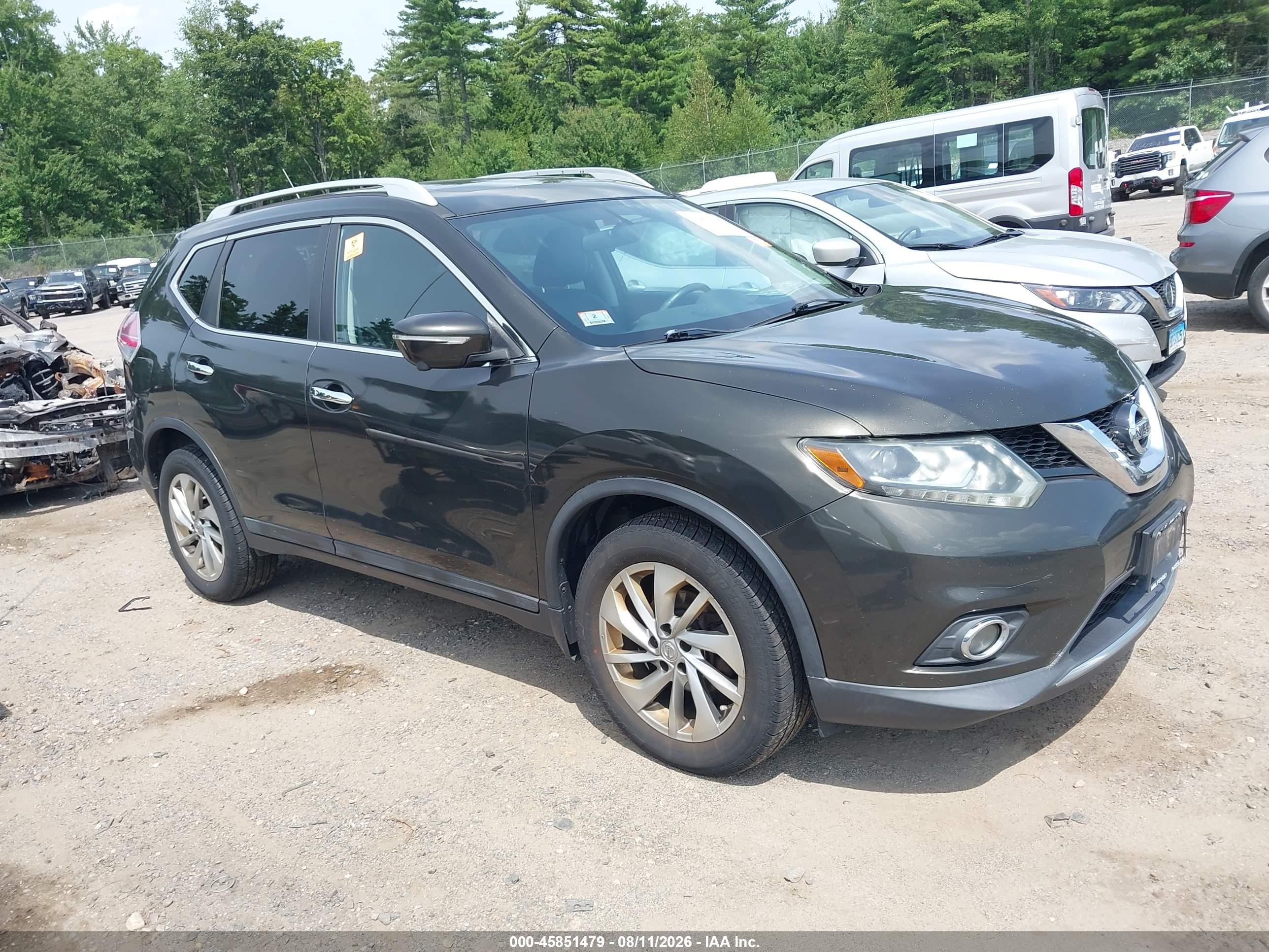 2014 Nissan Rogue SV, VIN 5N1AT2MV9EC867654 — Water / flood