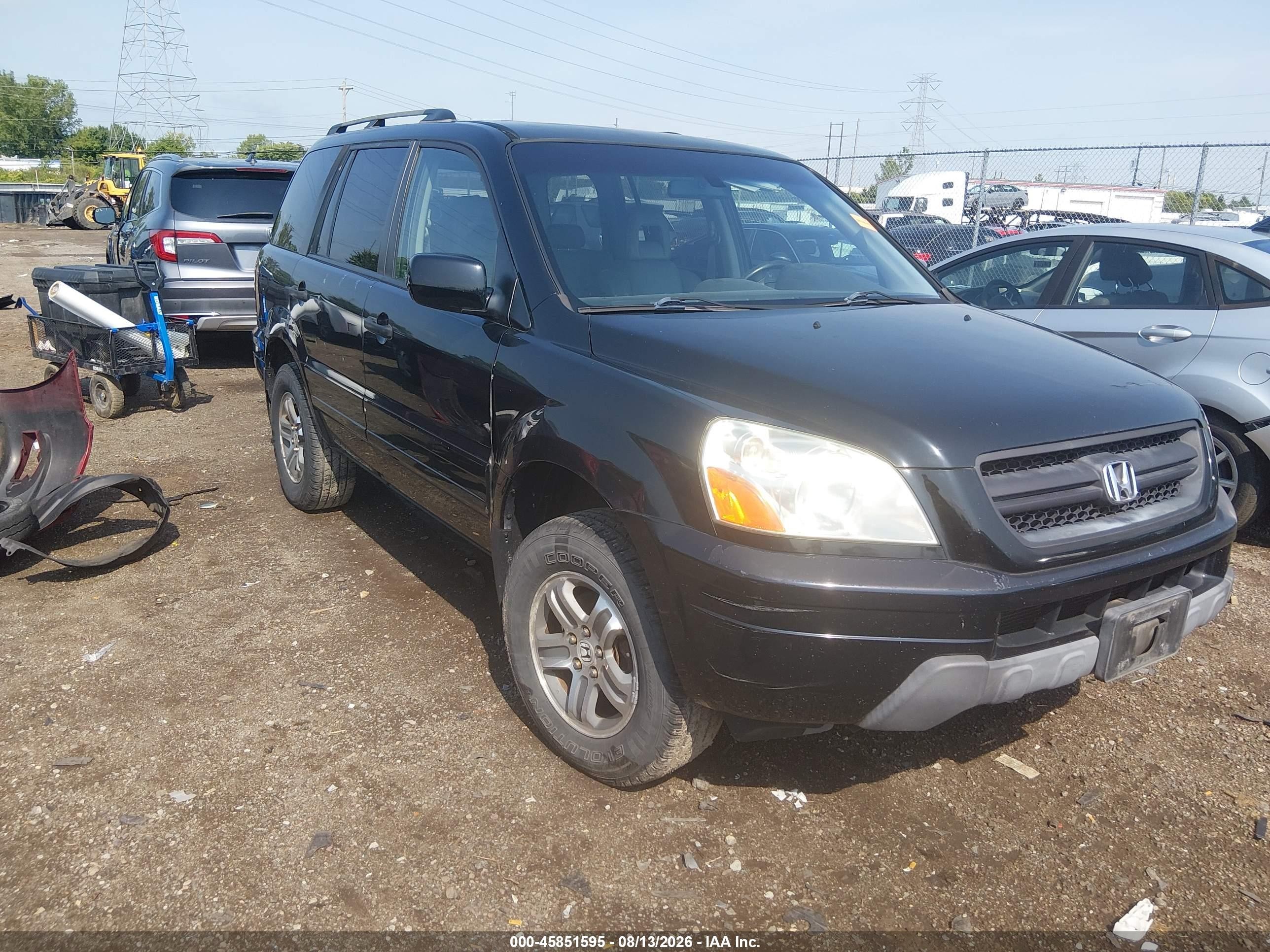 2004 Honda Pilot EX, VIN 2HKYF185X4H591907 — Обычный износ