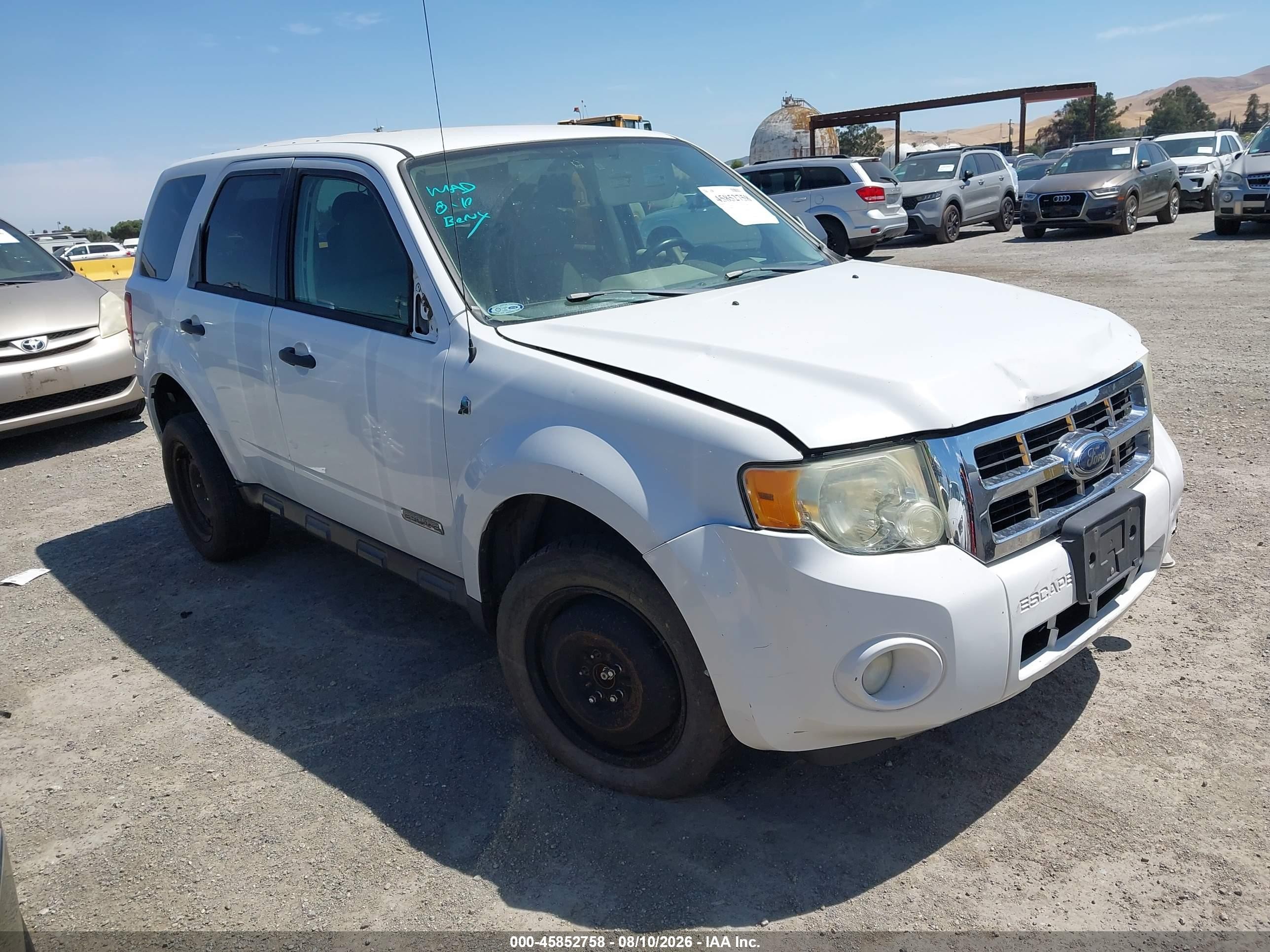 2008 Ford Escape Hybrid, VIN 1FMCU49H68KA97332 — Обычный износ