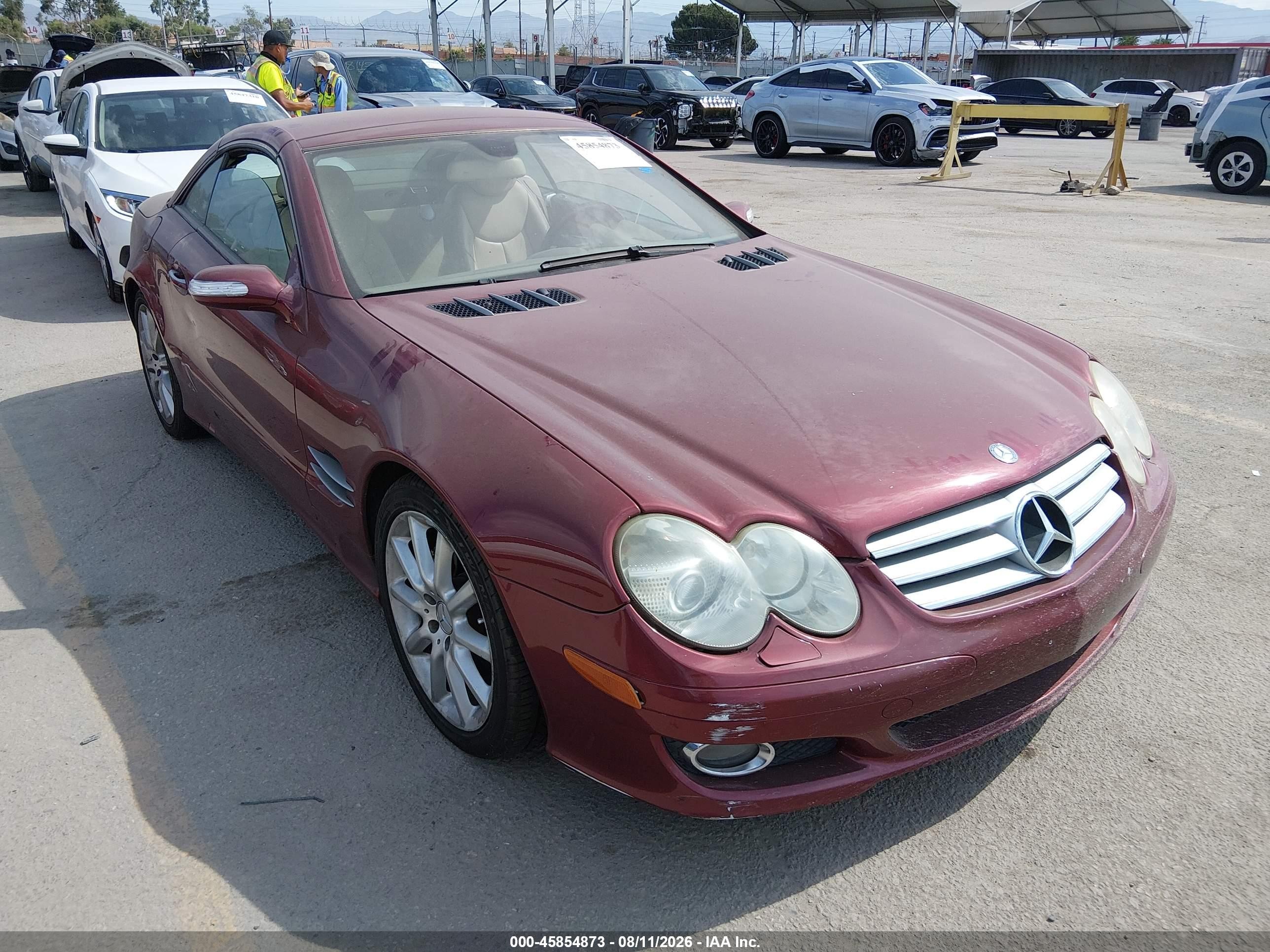 2007 Mercedes-Benz SL 550, VIN WDBSK71F47F129542 — Not stated
