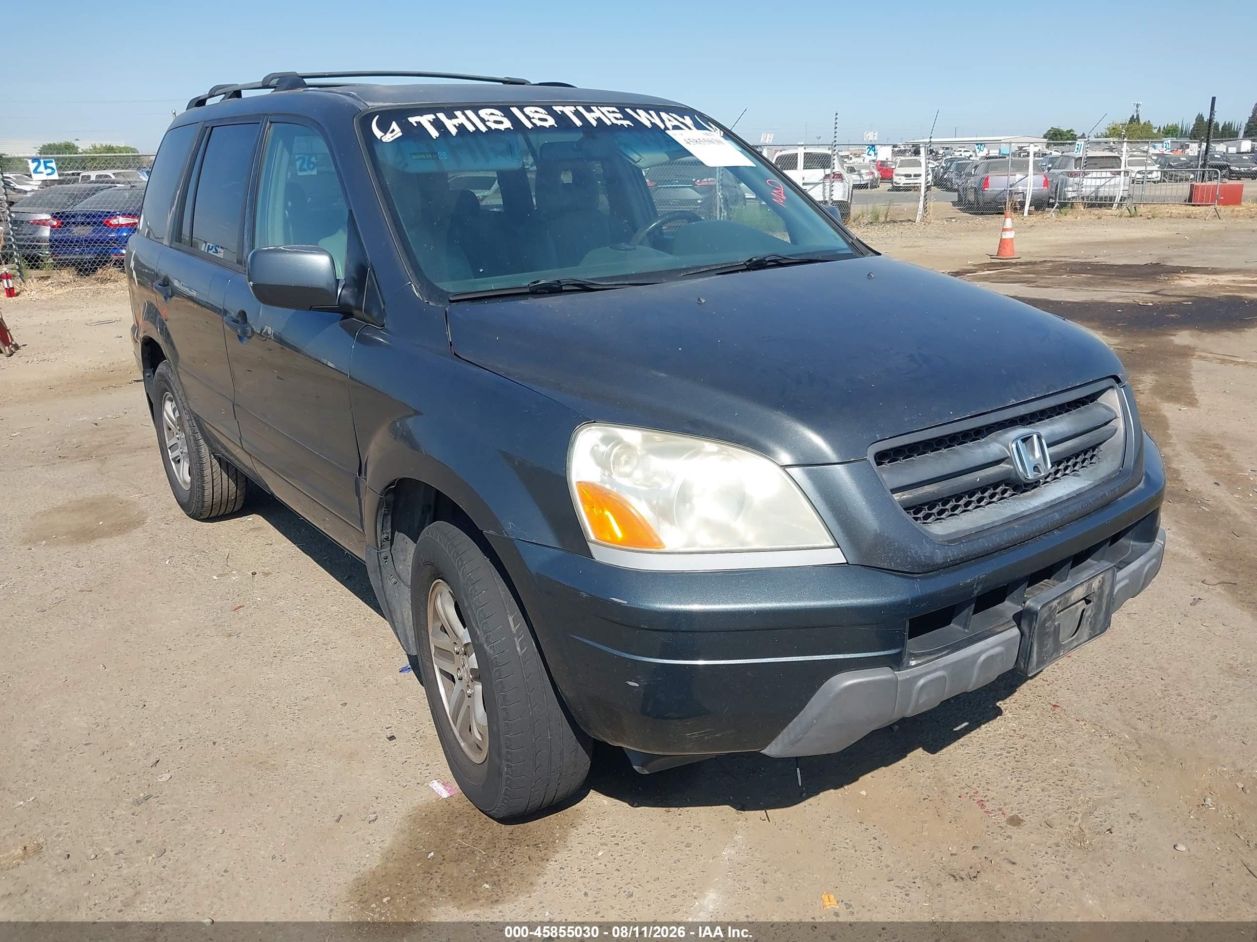 2003 Honda Pilot EX, VIN 2HKYF18483H547734 — Normal wear