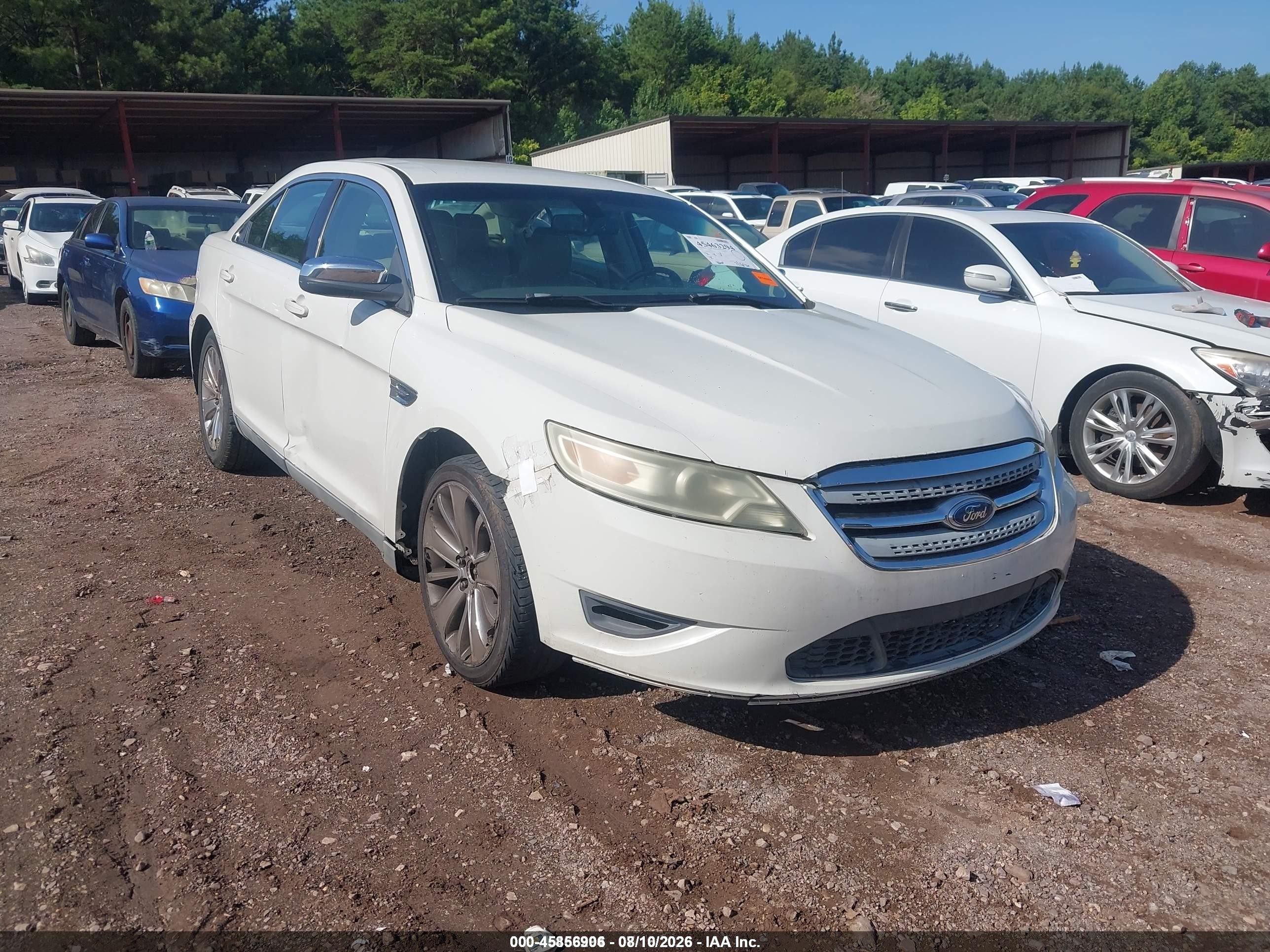 2010 Ford Taurus Limited, VIN 1FAHP2FW9AG136437 — Not stated