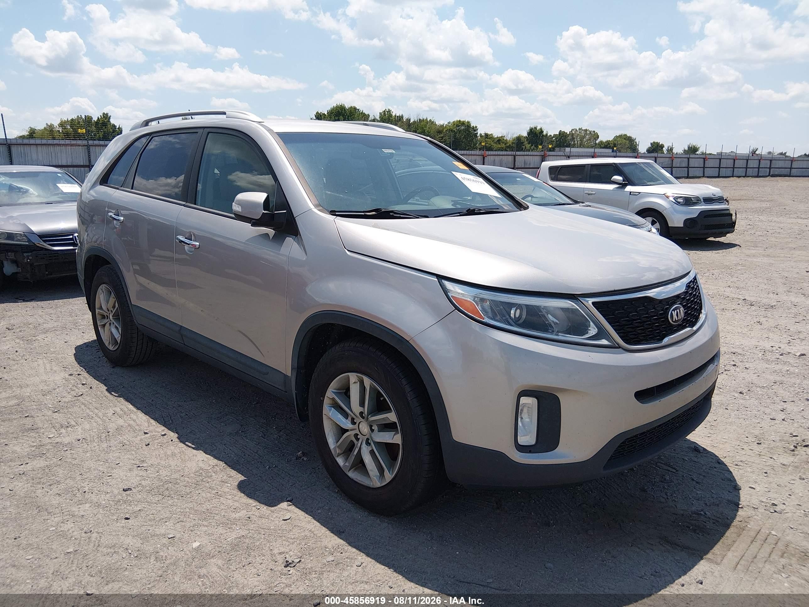 2014 Kia Sorento LX, VIN 5XYKT4A66EG527245 — Обычный износ