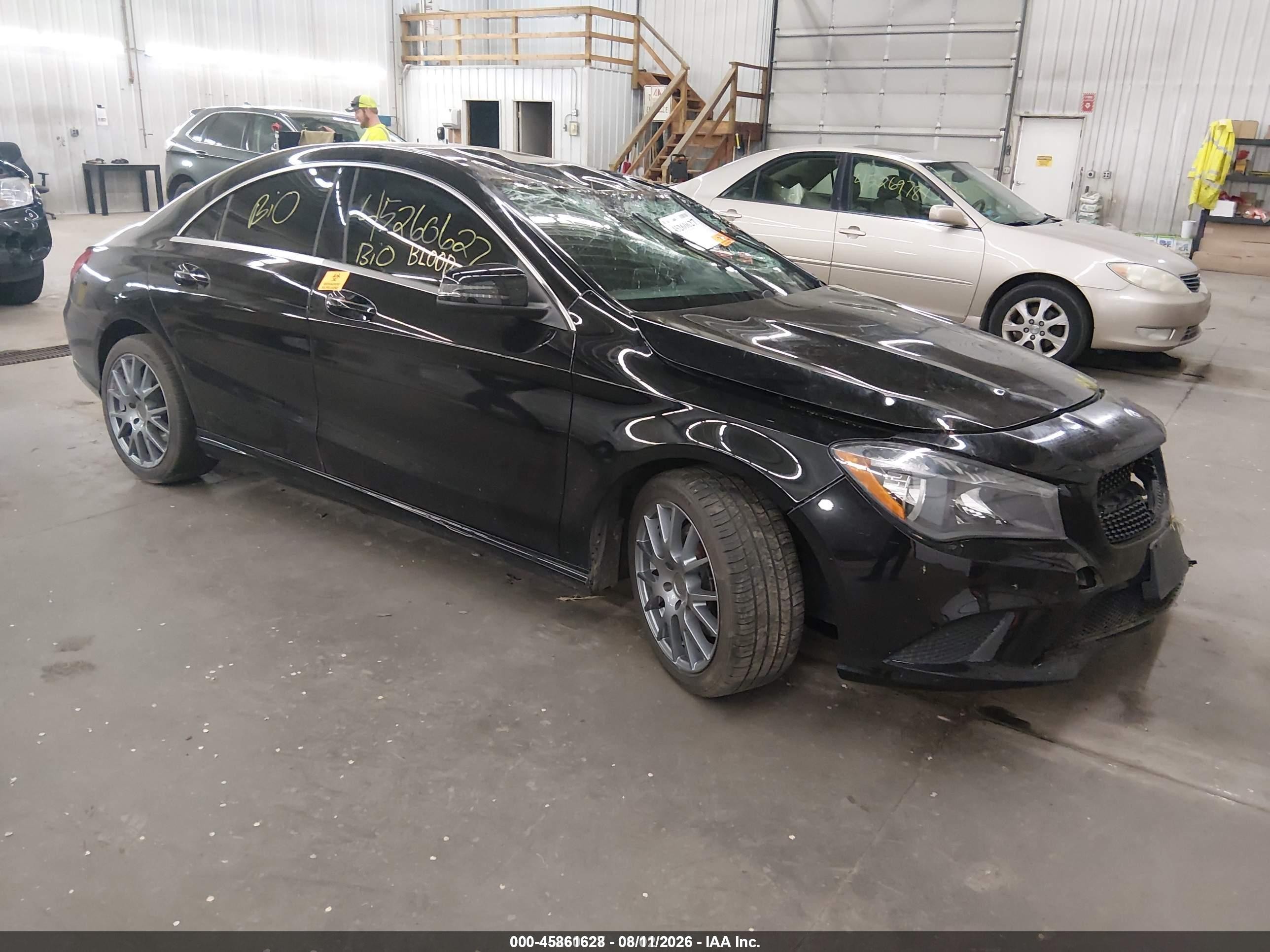 2016 Mercedes-Benz CLA 250, VIN WDDSJ4GB1GN394566 — Биологическое загрязнение