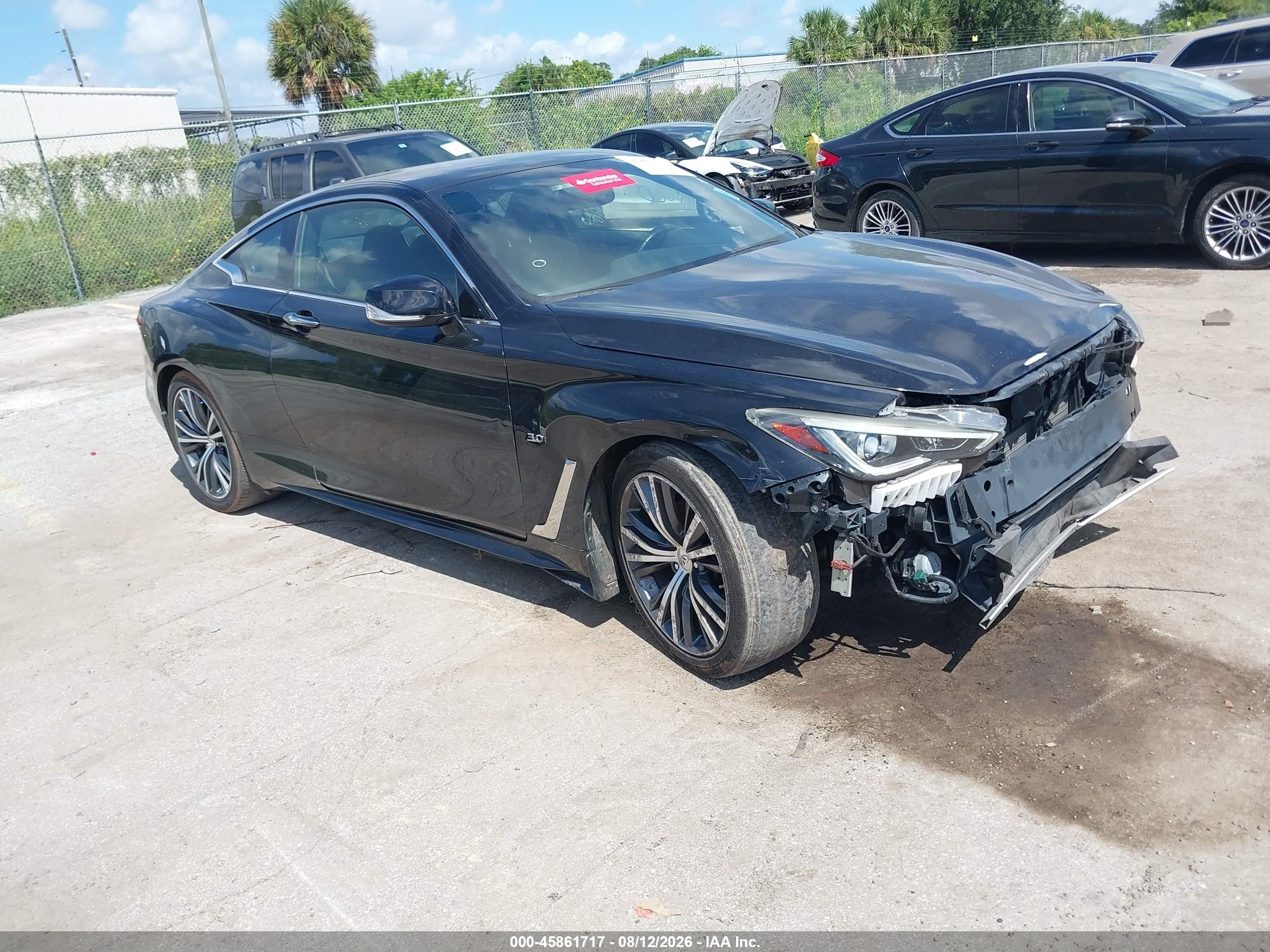 2018 Infiniti Q60 Sport, VIN JN1EV7EL8JM392936 — Front end