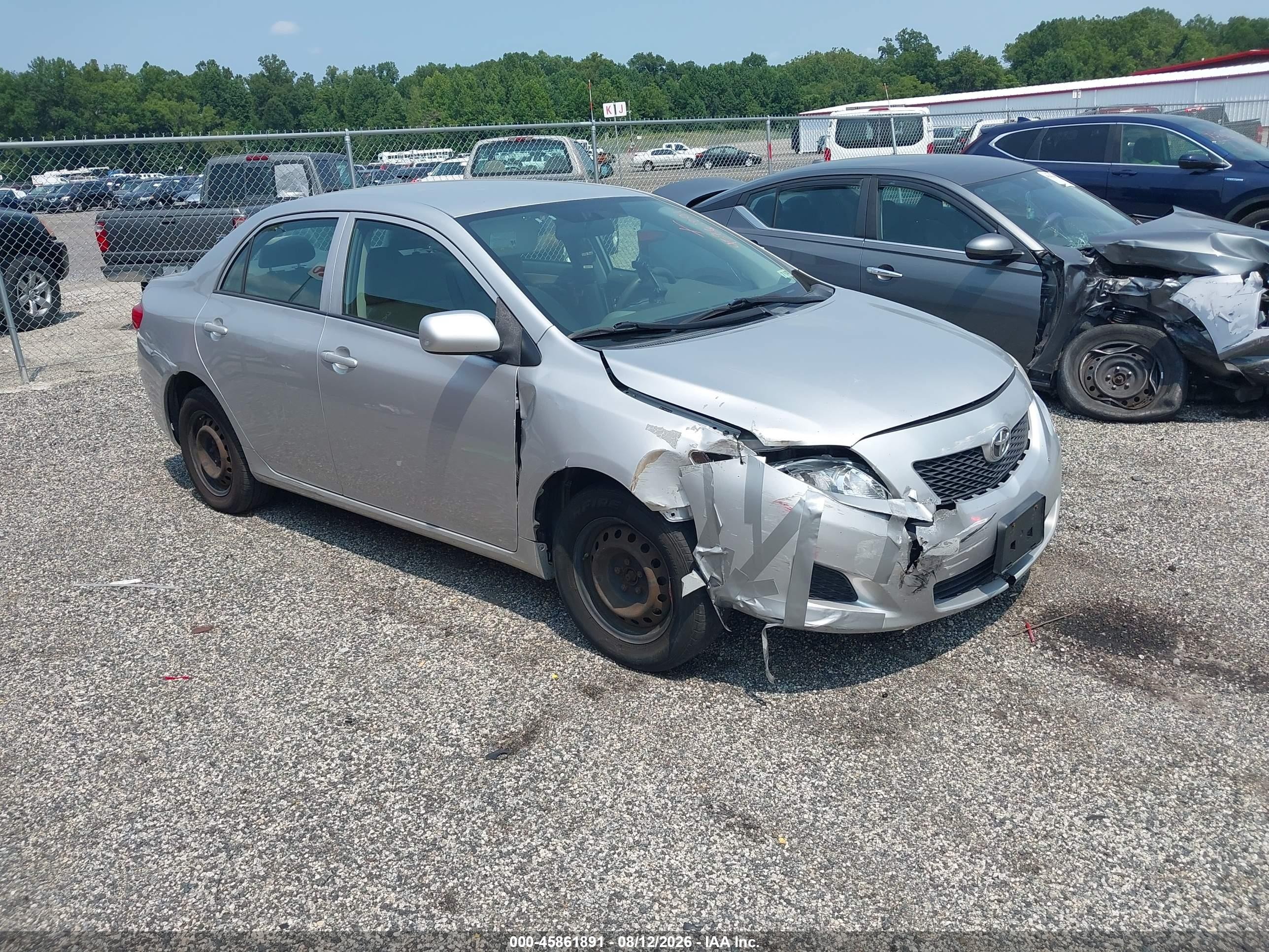 2009 Toyota Corolla LE, VIN 2T1BU40EX9C168263 — Front end