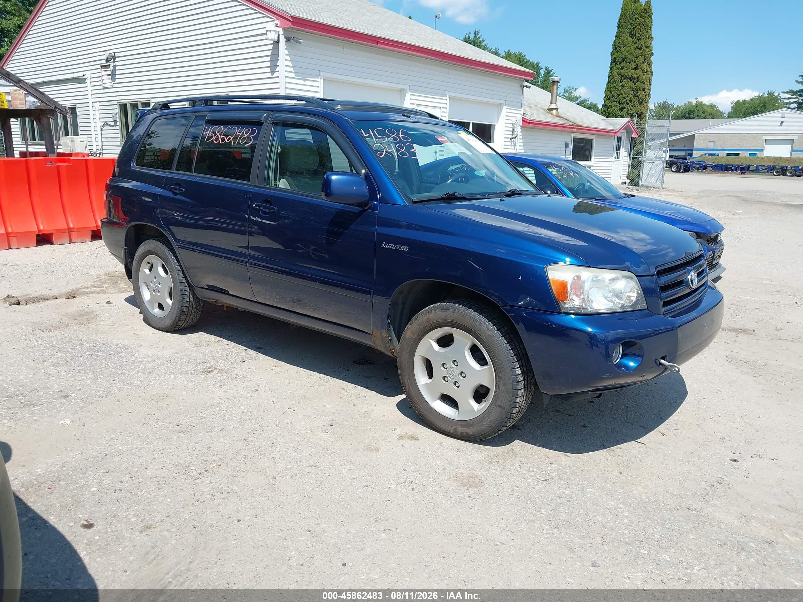 2006 Toyota Highlander w/3rd Row, VIN JTEEP21A860148549 — Normal wear