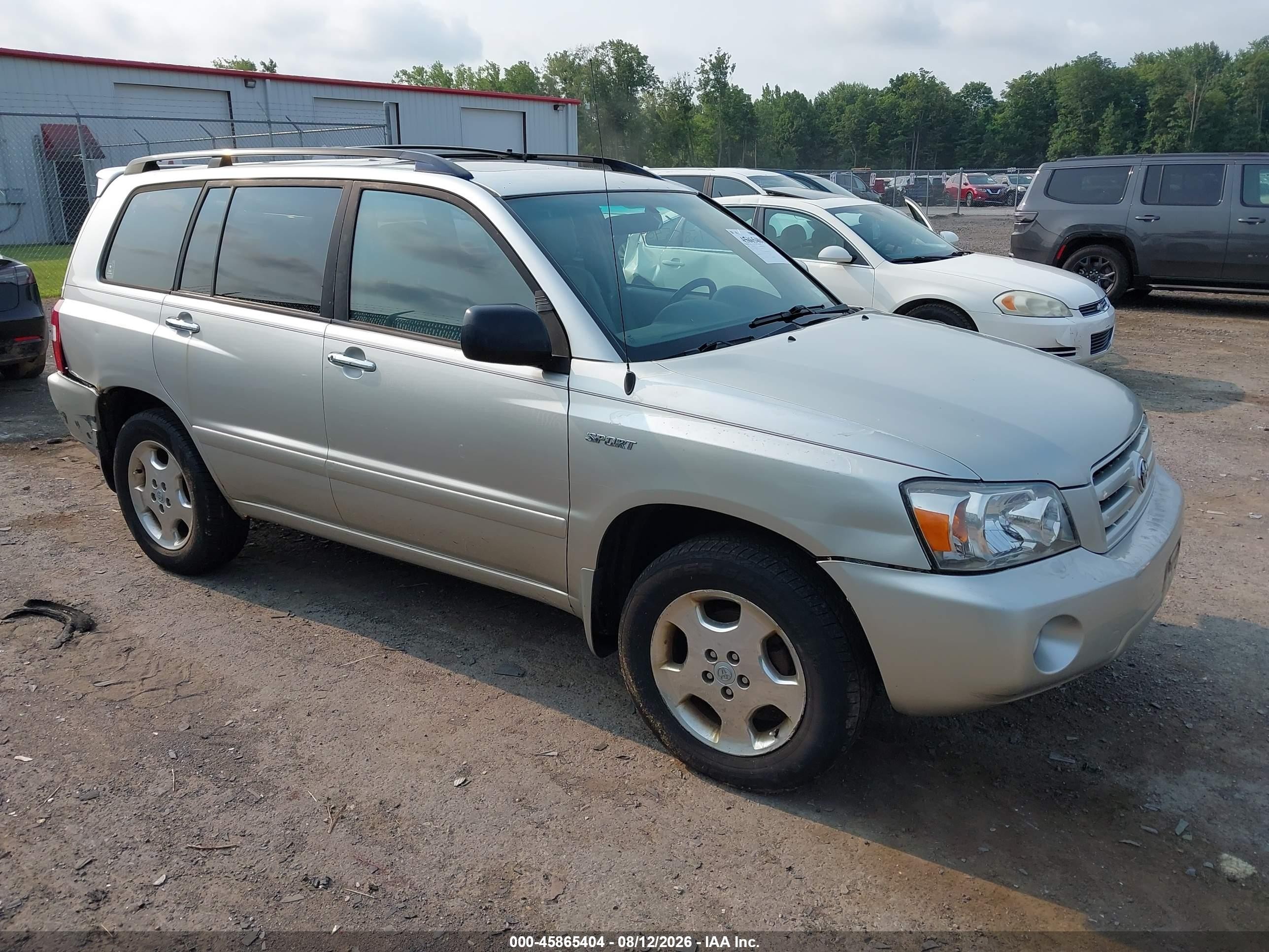 2006 Toyota Highlander w/3rd Row, VIN JTEEP21A960176523 — Обычный износ