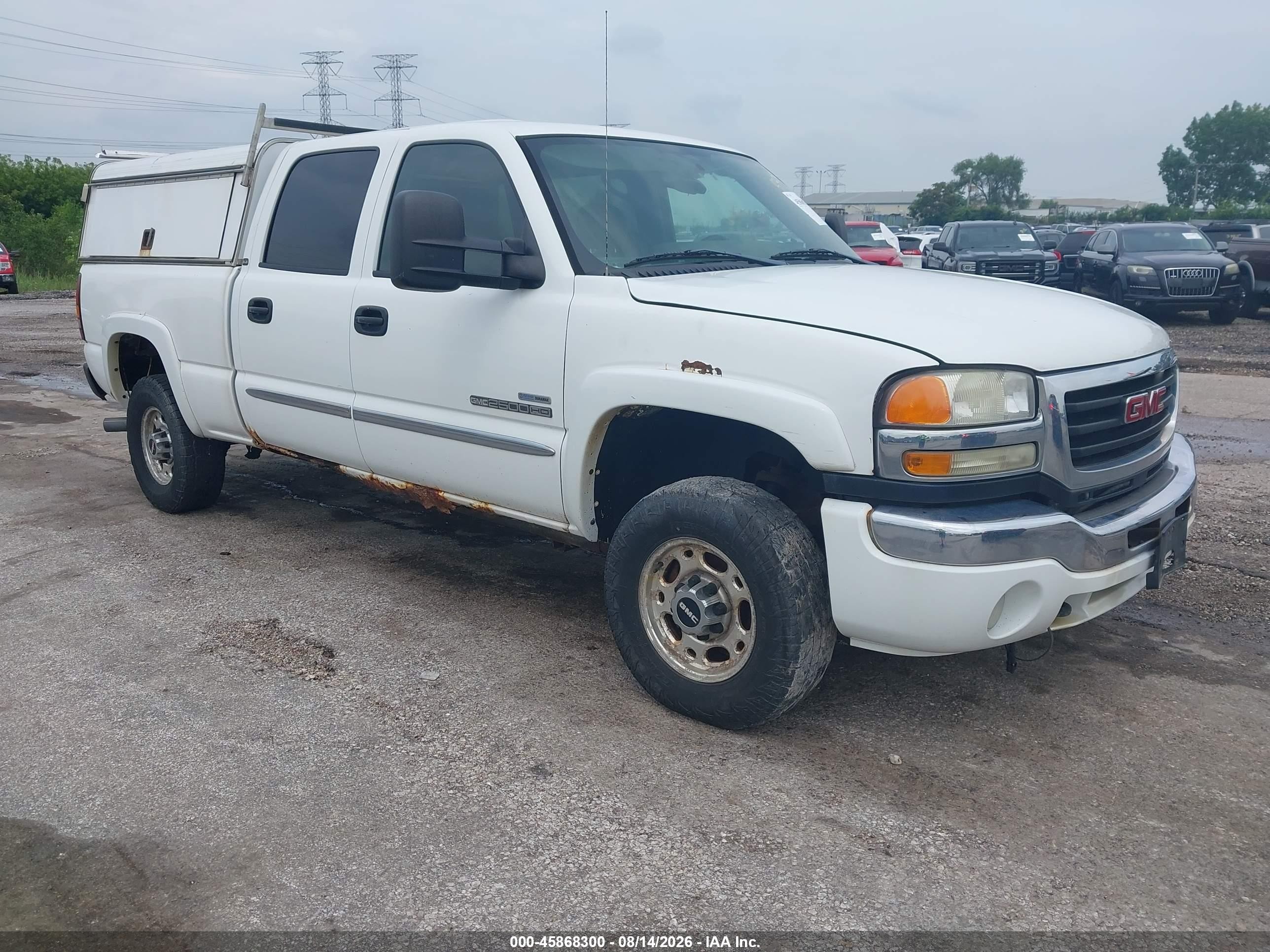2006 GMC Sierra 2500HD SLE1, VIN 1GTHK23D66F228825 — Обычный износ