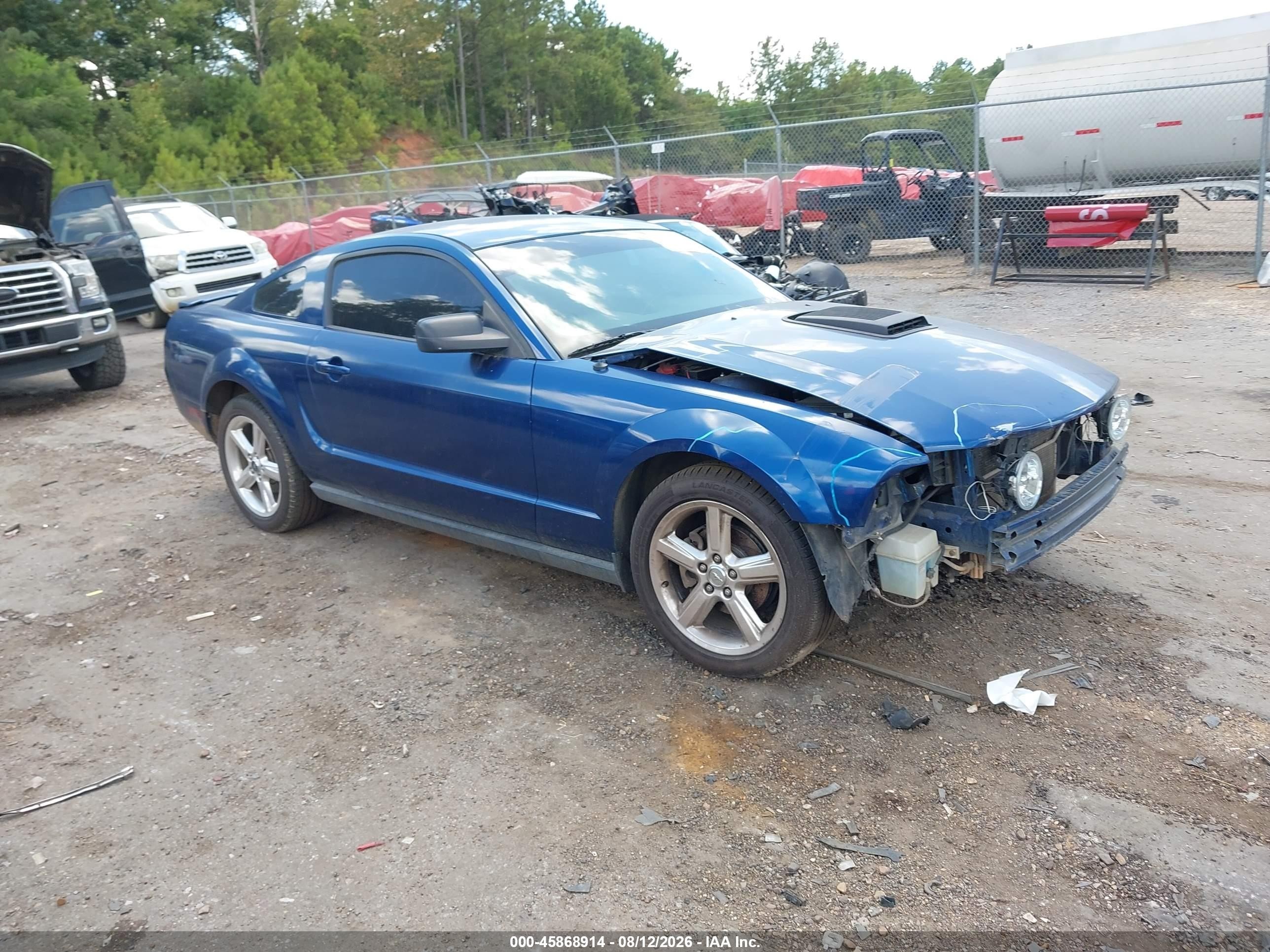 2008 Ford Mustang Deluxe, VIN 1ZVHT80N485206826 — Front end