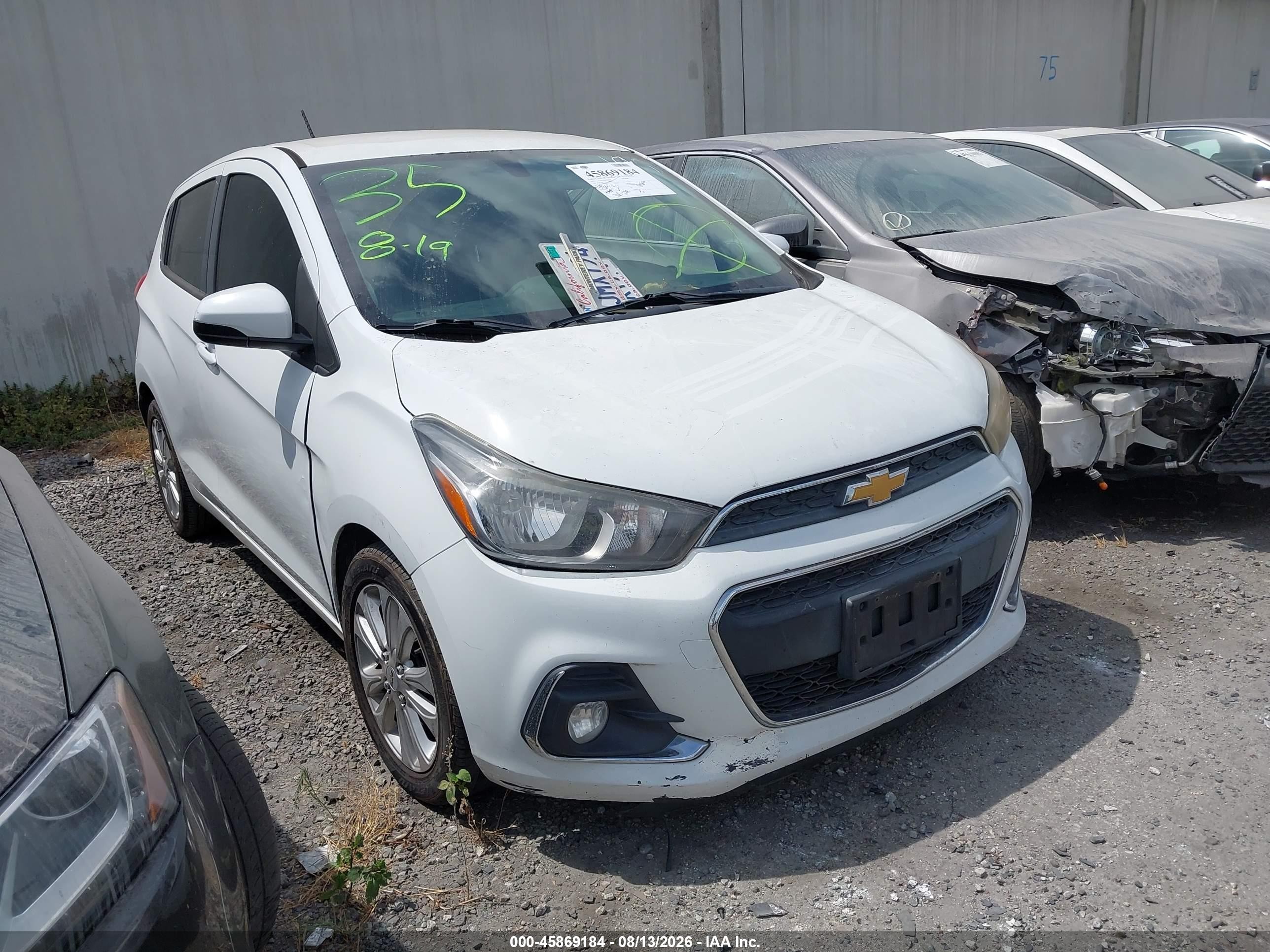 2017 Chevrolet Spark LT, VIN KL8CD6SA2HC705962 — Front end