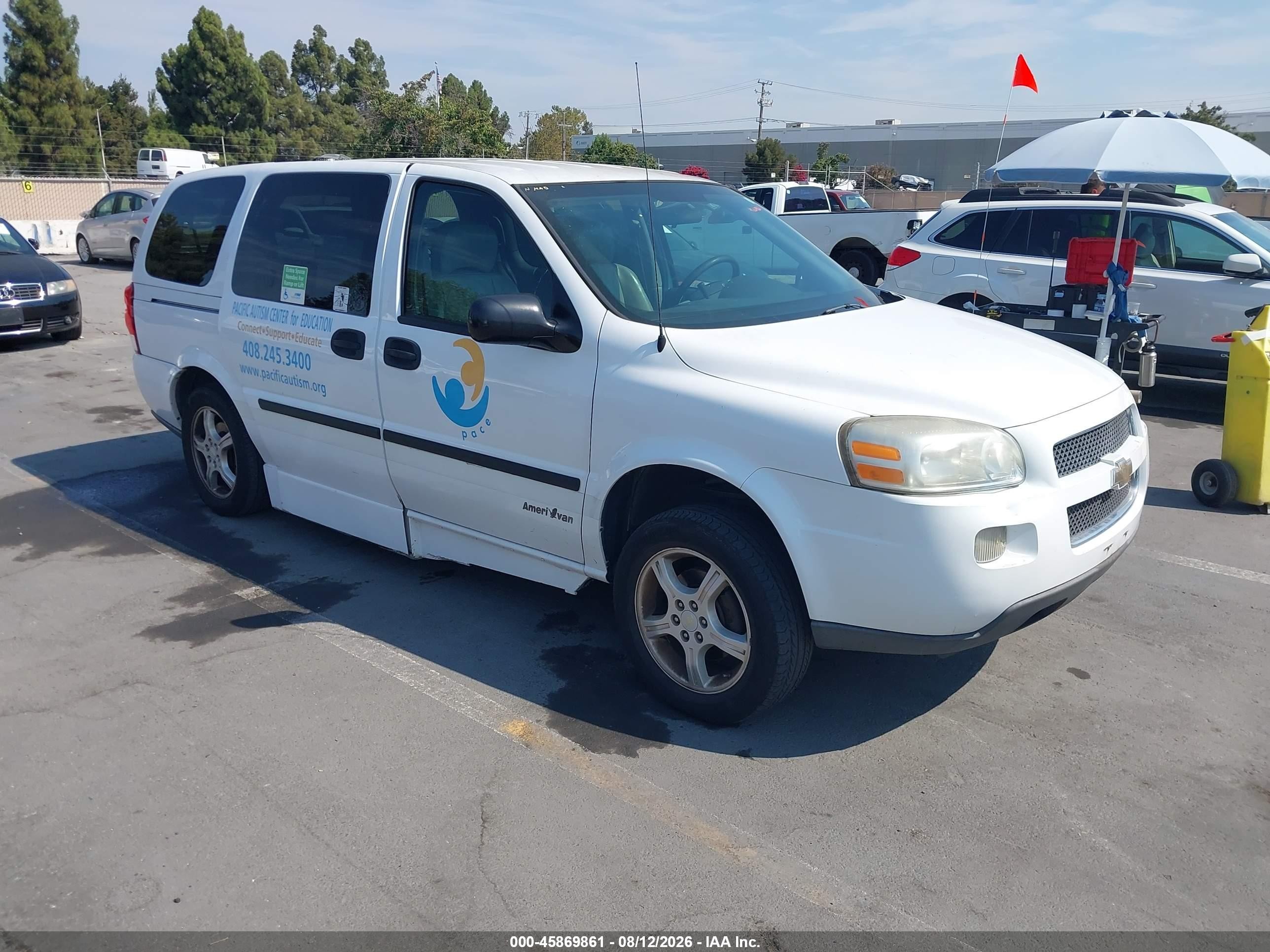 2008 Chevrolet Uplander LS Fleet, VIN 1GBDV13W38D139993 — Обычный износ