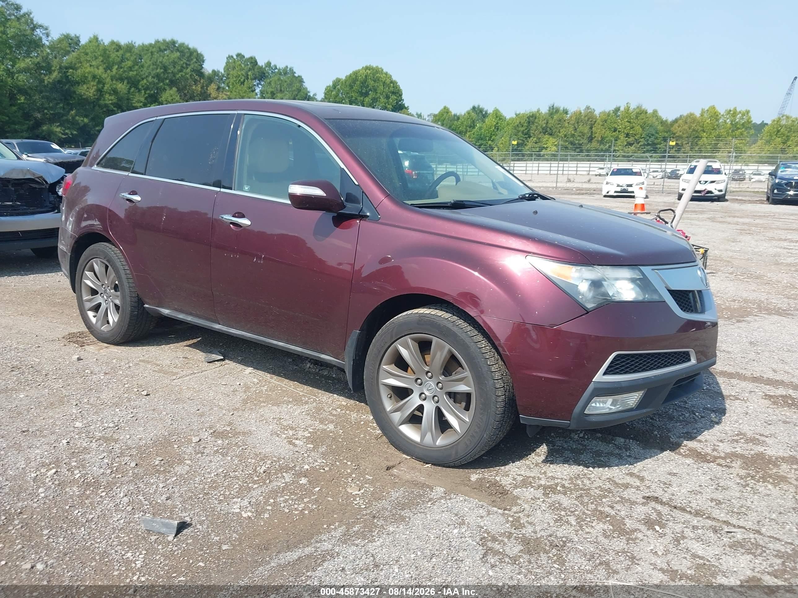 2012 Acura MDX Advance, VIN 2HNYD2H81CH525219 — Normal wear