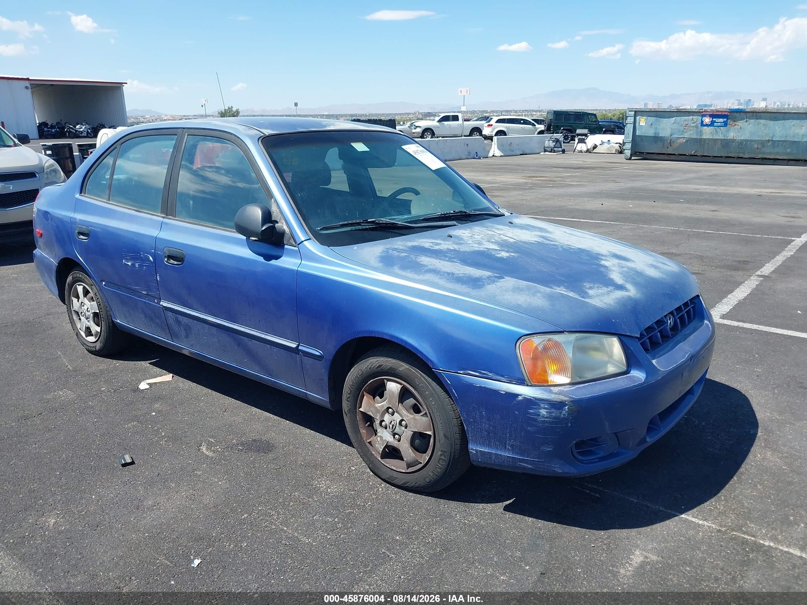 2002 Hyundai Accent GL, VIN KMHCG45C72U340594 — Бок