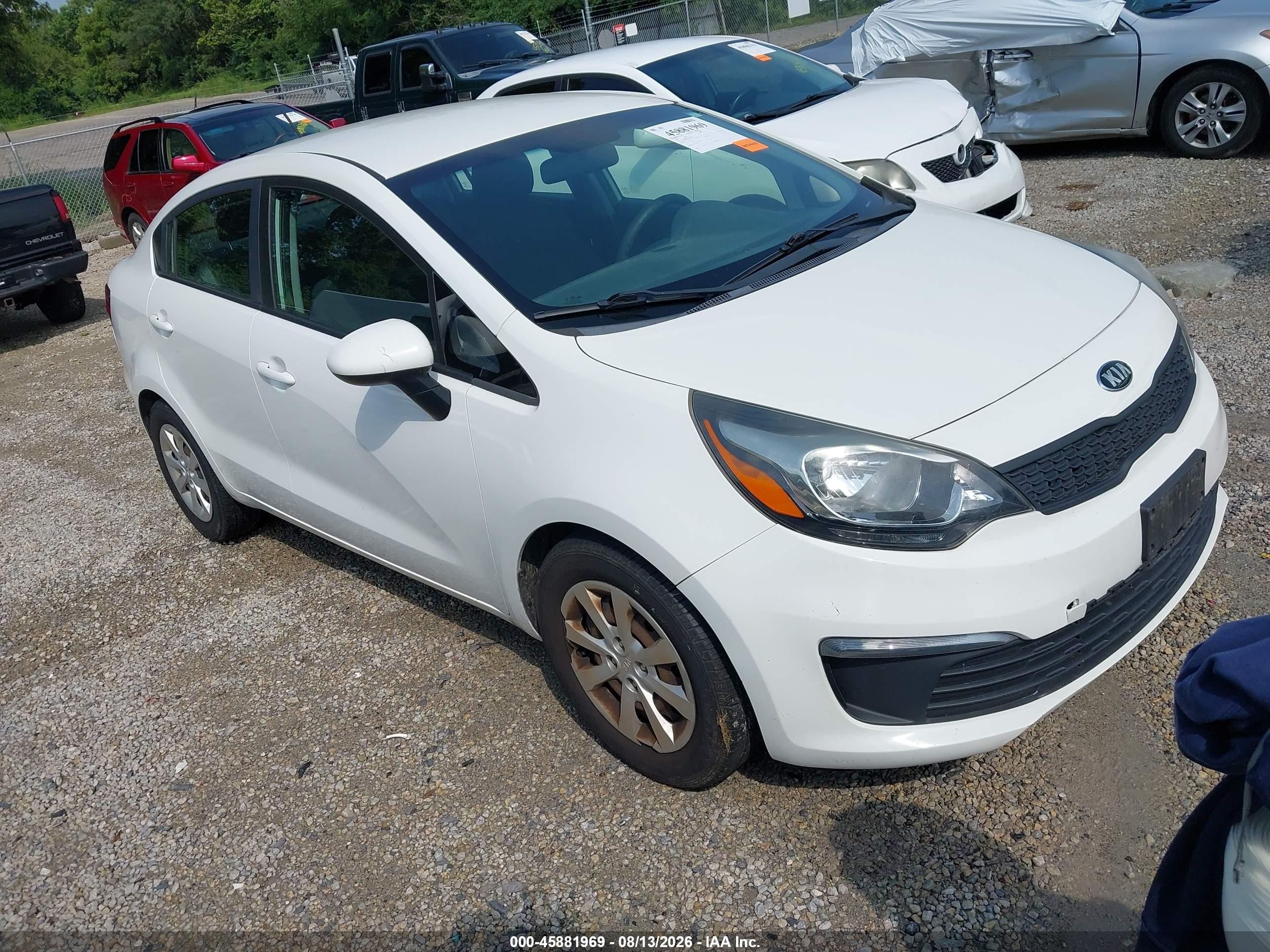 2016 Kia Rio LX, VIN KNADM4A39G6000895 — Обычный износ