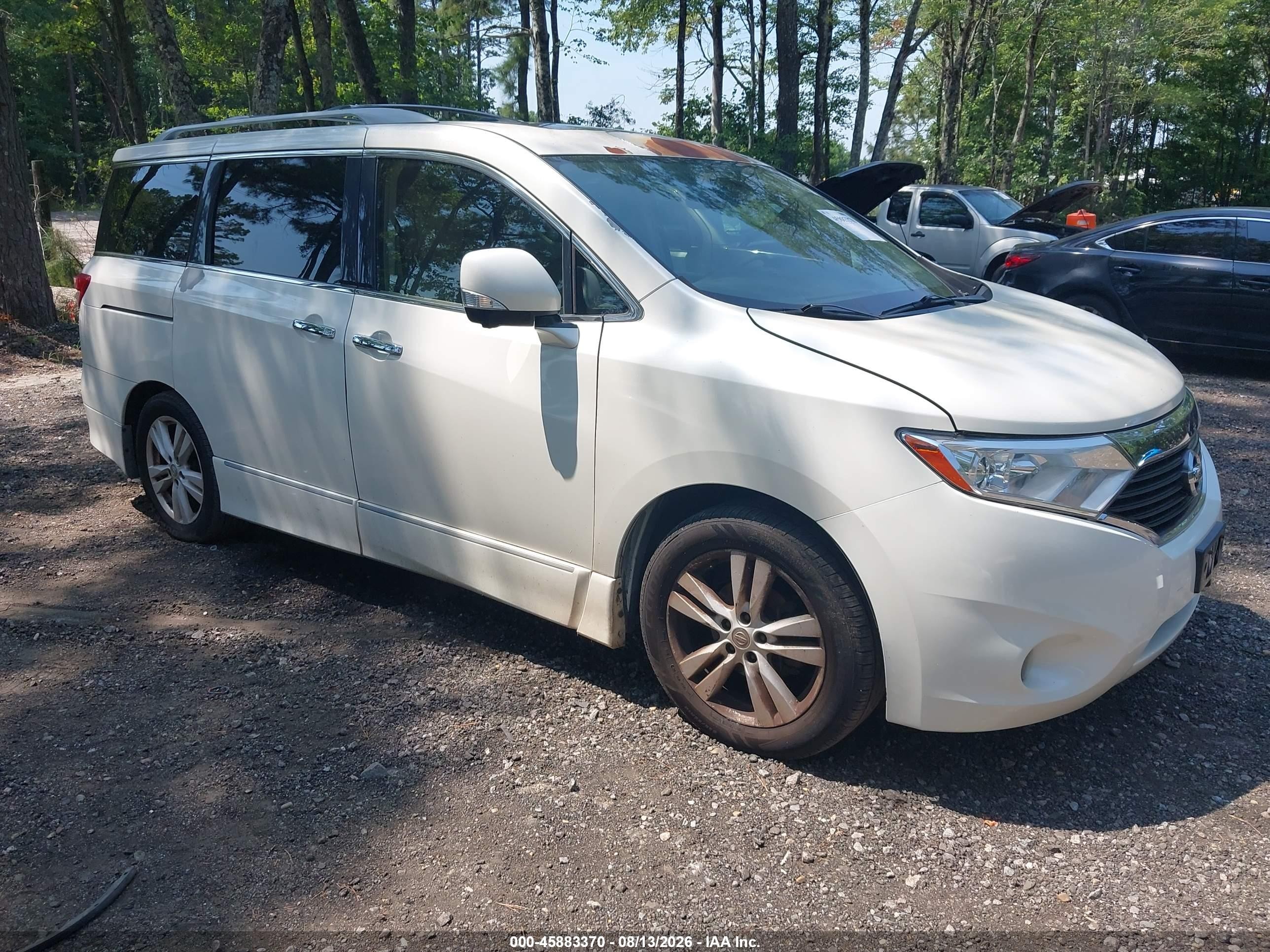 2013 Nissan Quest SV, VIN JN8AE2KP4D9060655 — Normal wear
