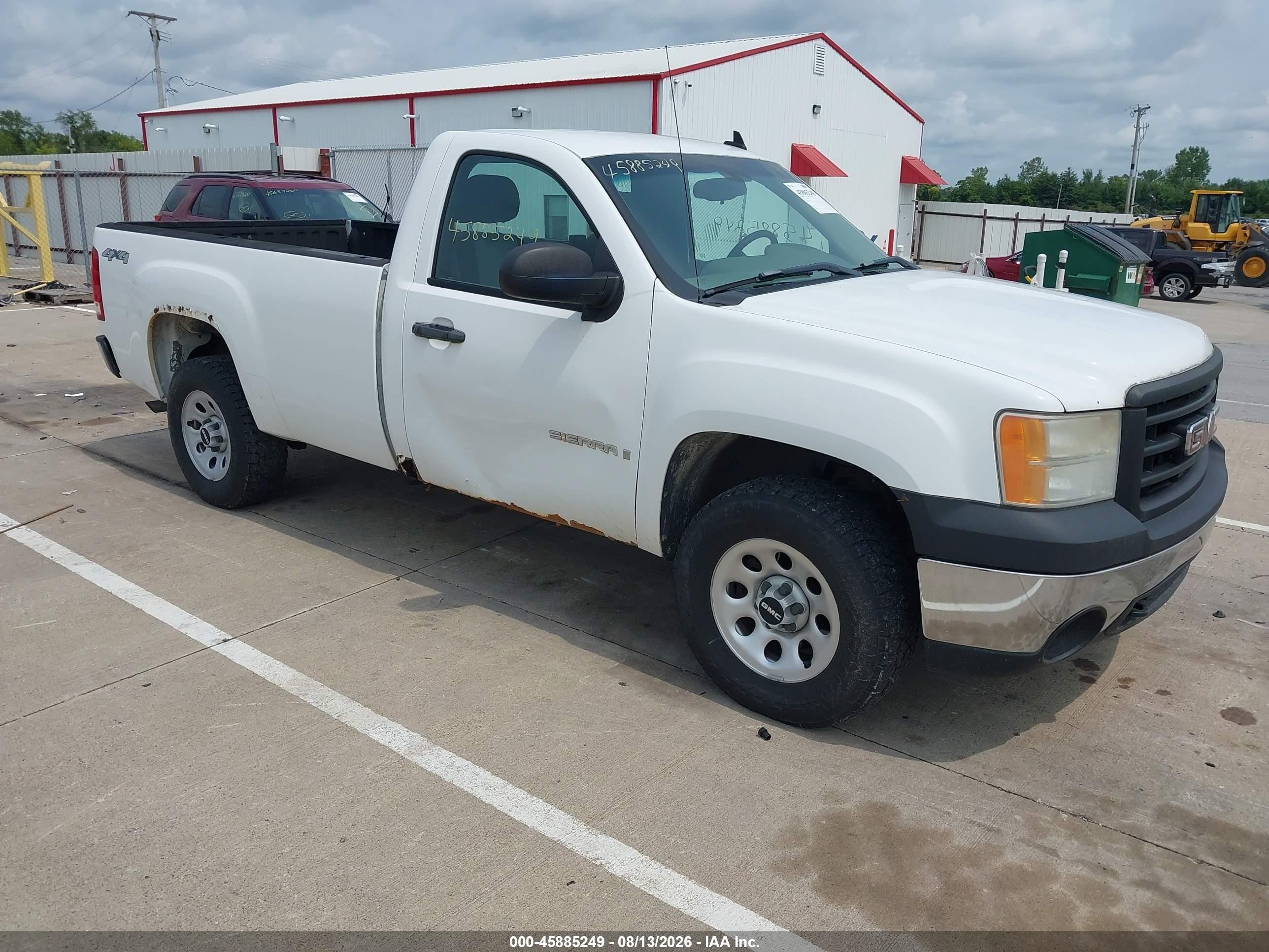 2008 GMC Sierra 1500 Work Truck, VIN 1GTEK14C48Z232165 — Обычный износ