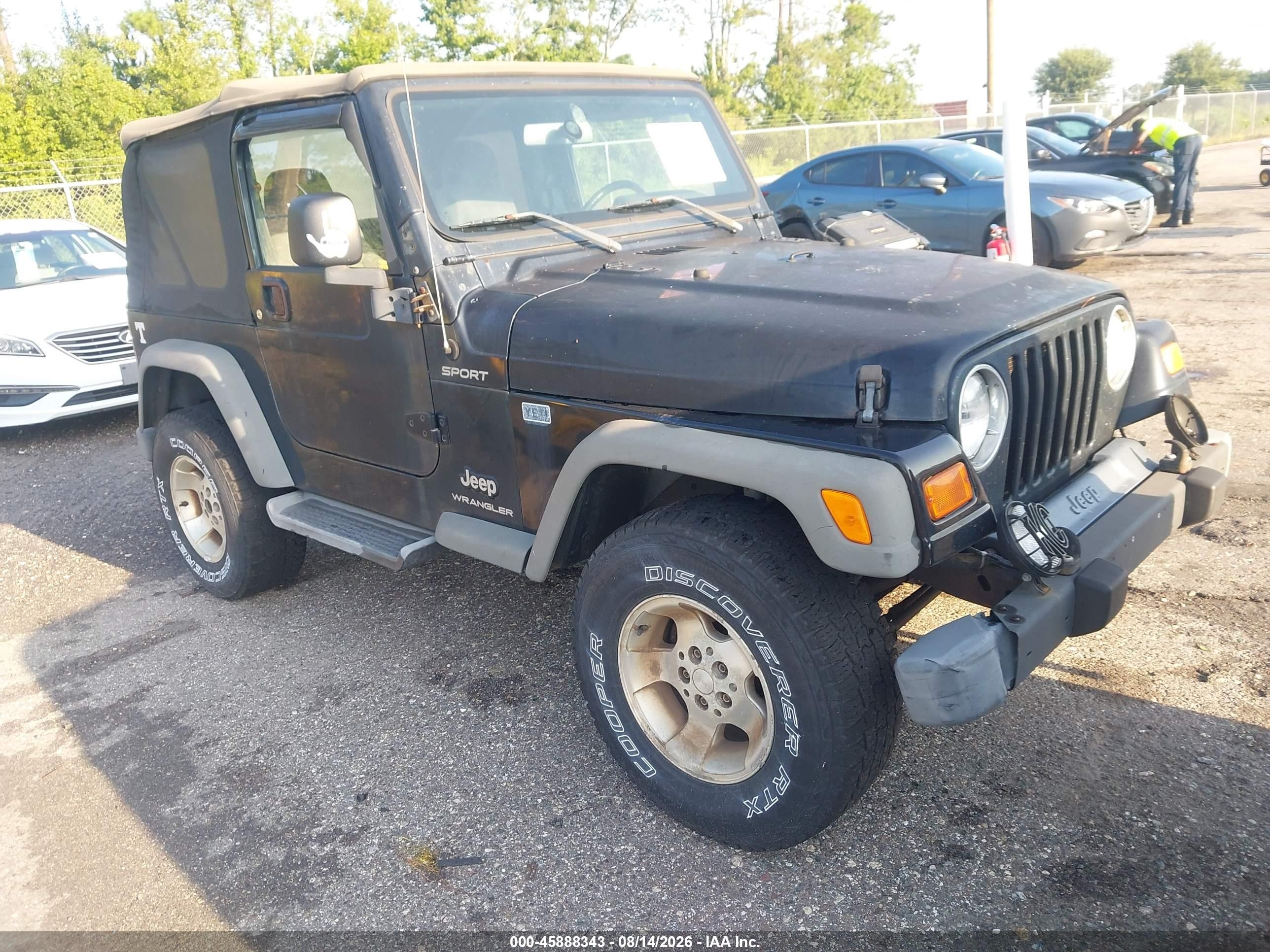 2003 Jeep Wrangler Sport, VIN 1J4FA49S43P320852 — Обычный износ