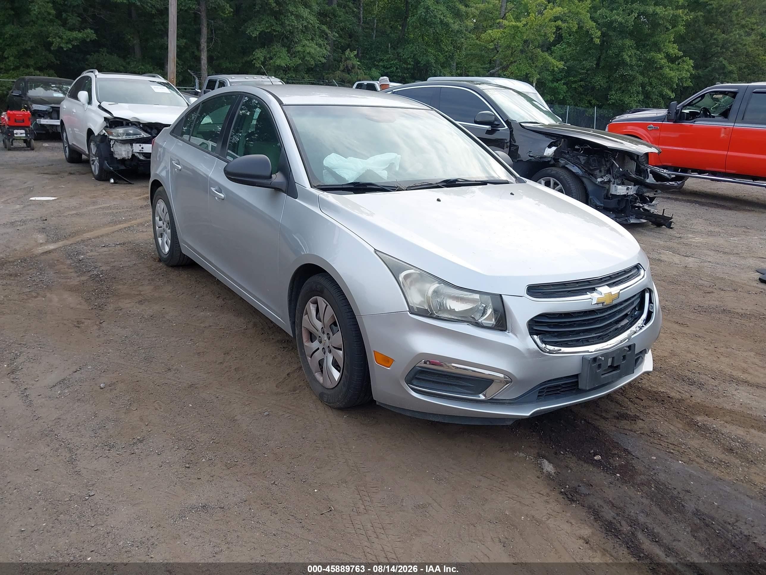 2015 Chevrolet Cruze LS, VIN 1G1PA5SH7F7207845 — Обычный износ