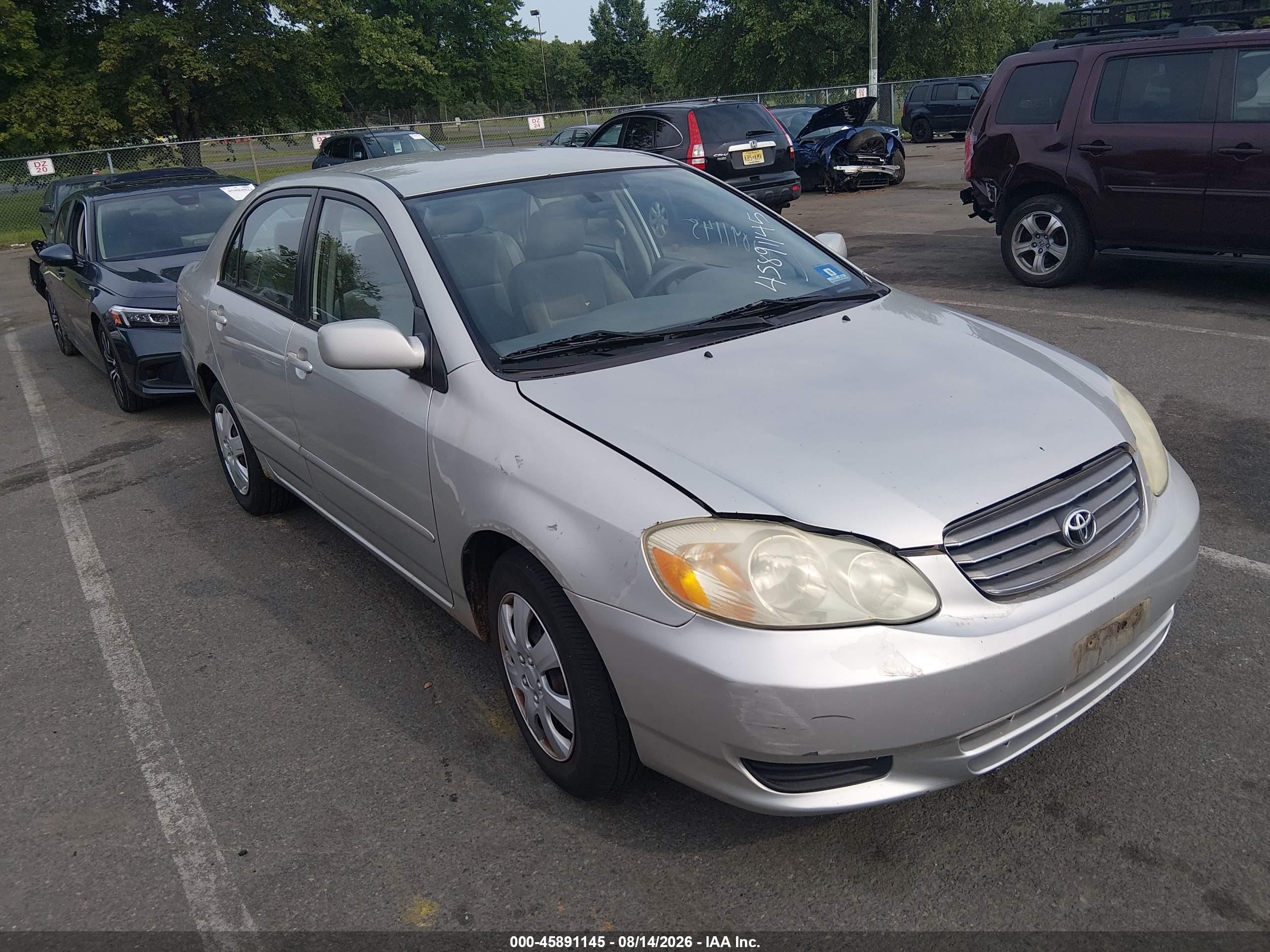 2003 Toyota Corolla CE, VIN 2T1BR32E73C024492 — Normal wear