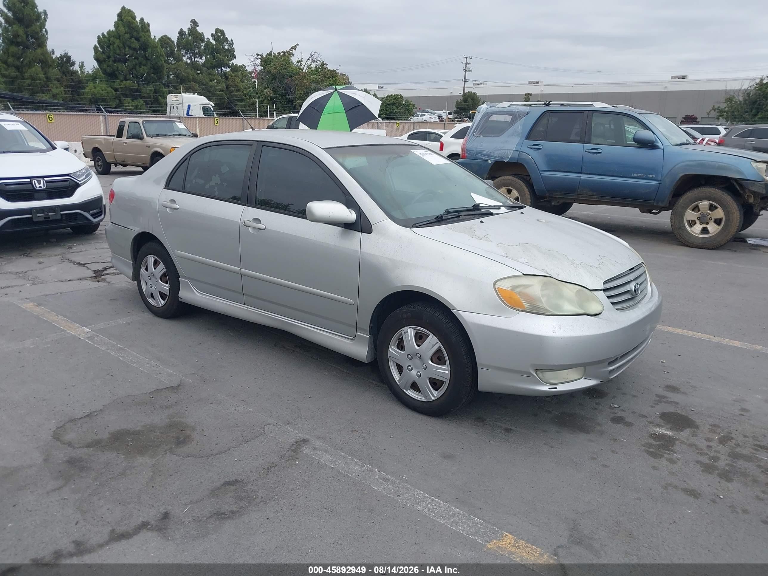 2003 Toyota Corolla CE, VIN 1NXBR32EX3Z033492 — Normal wear